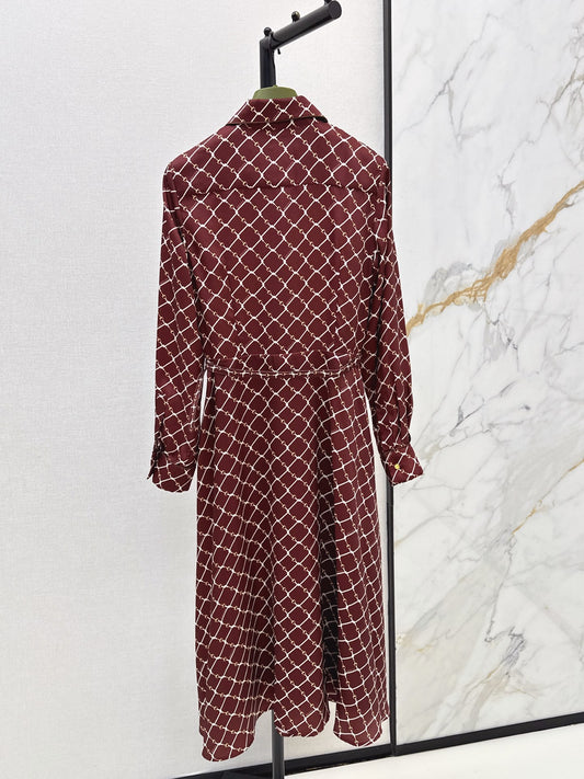 26FW New Printed Shirt Dress