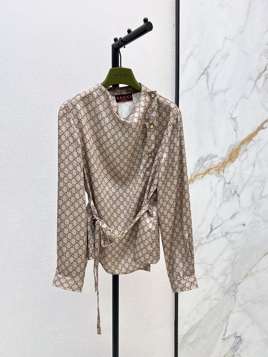 26FW New Asymmetric Button-Closure Shirt 🤎