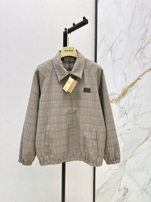 26FW New Plaid Logo Jacket 🤎