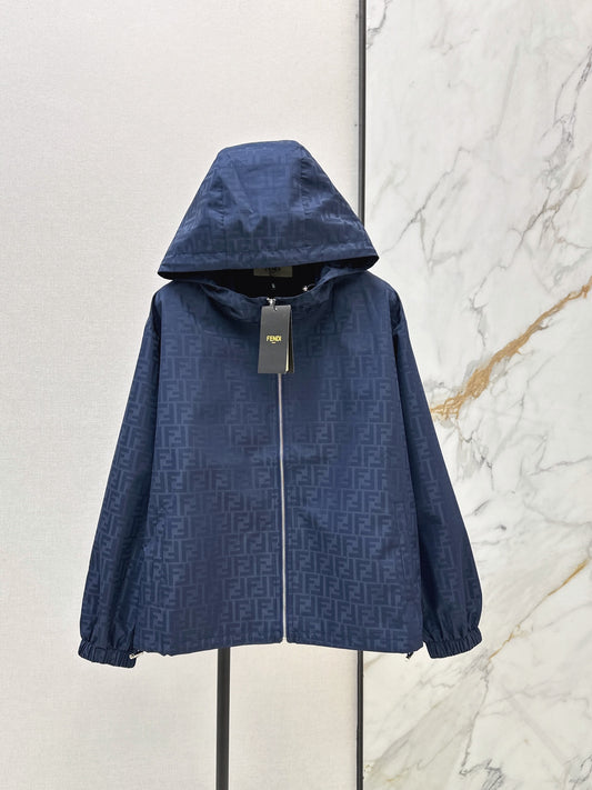 26FW New All-Over Jacquard Hooded Windbreaker 🖤