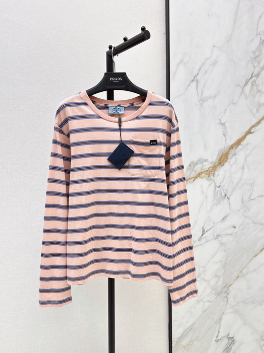 26FW New Pink Striped Long-Sleeve Top 💕