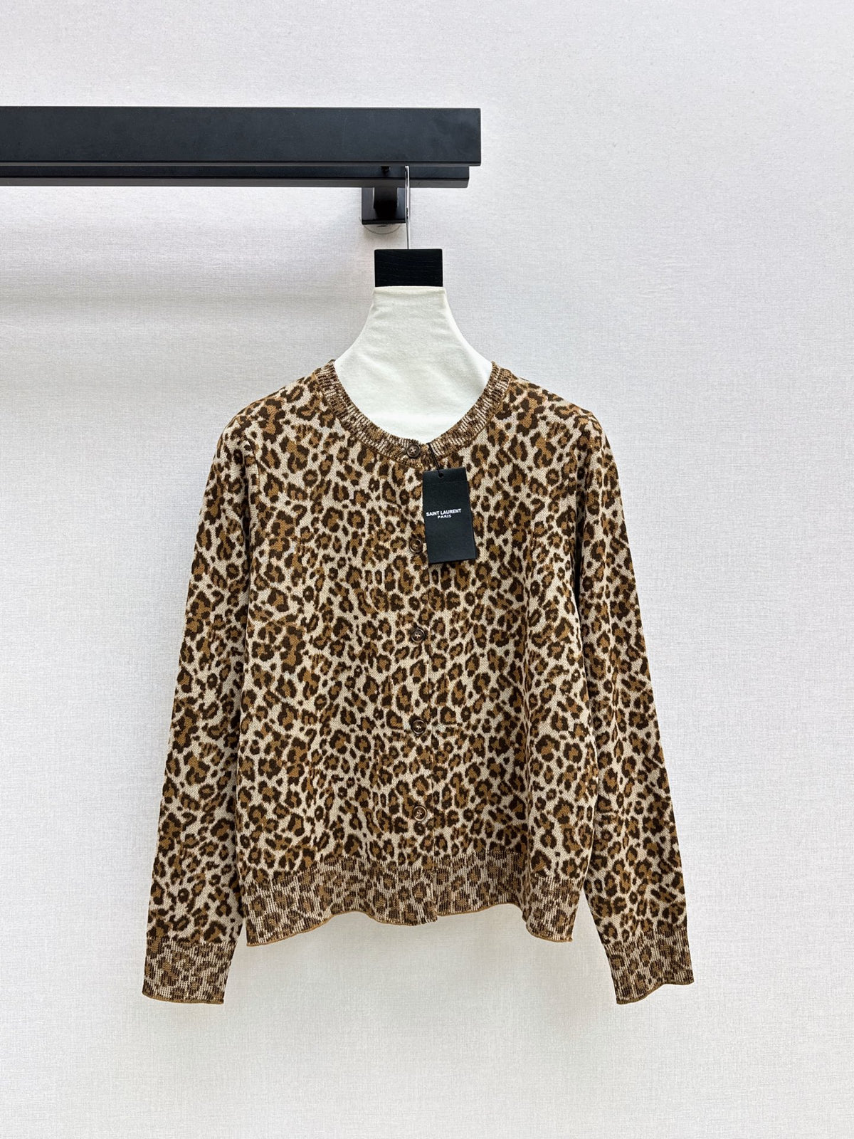 26FW New Leopard Print Crew-Neck Cardigan 🤎