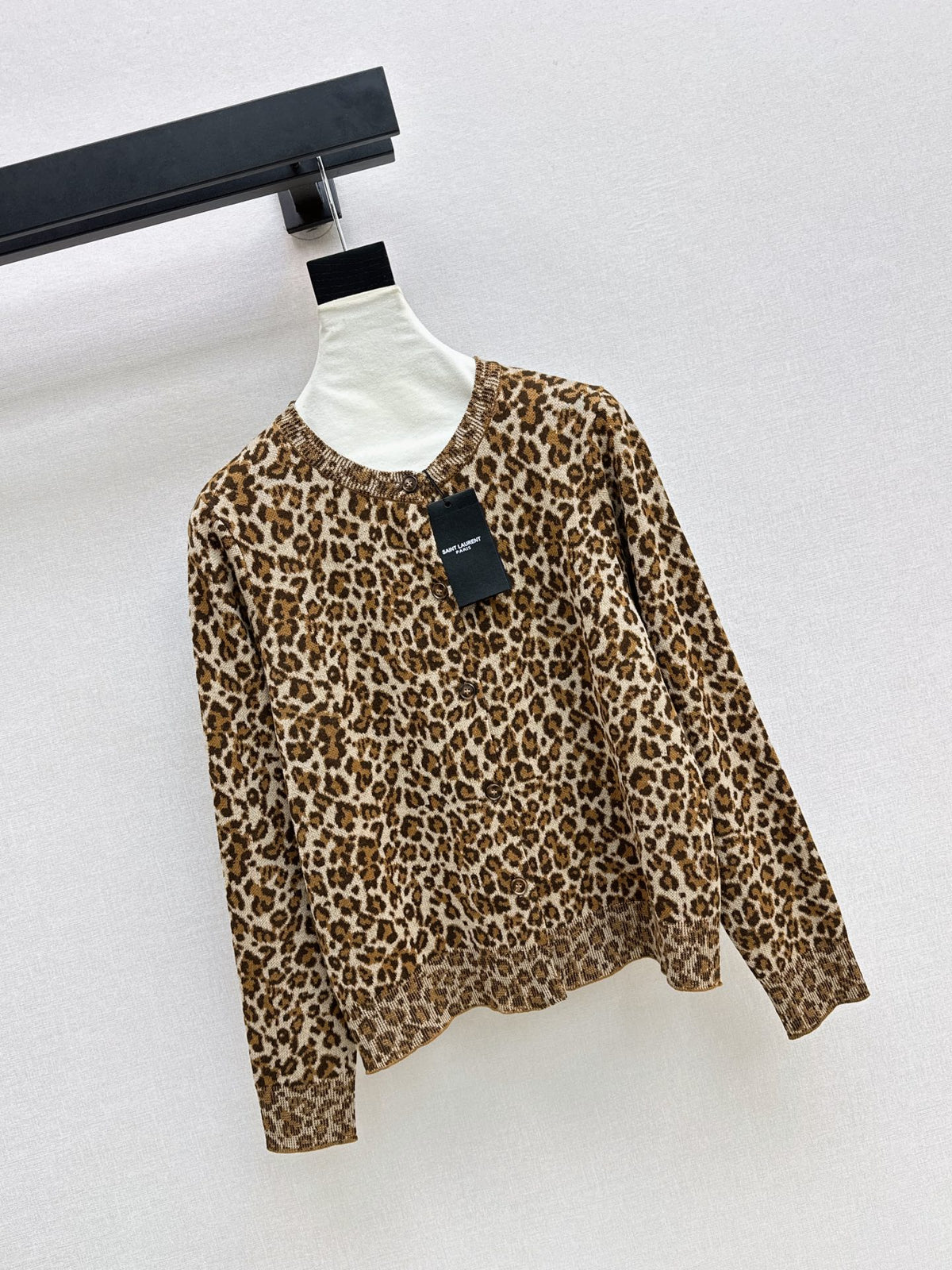 26FW New Leopard Print Crew-Neck Cardigan 🤎