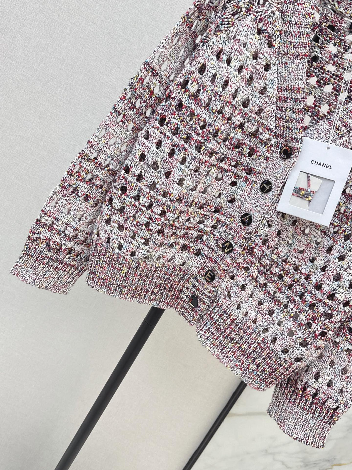 26FW New Cardigan with Cut-out Details & Speckled Knit 🤍