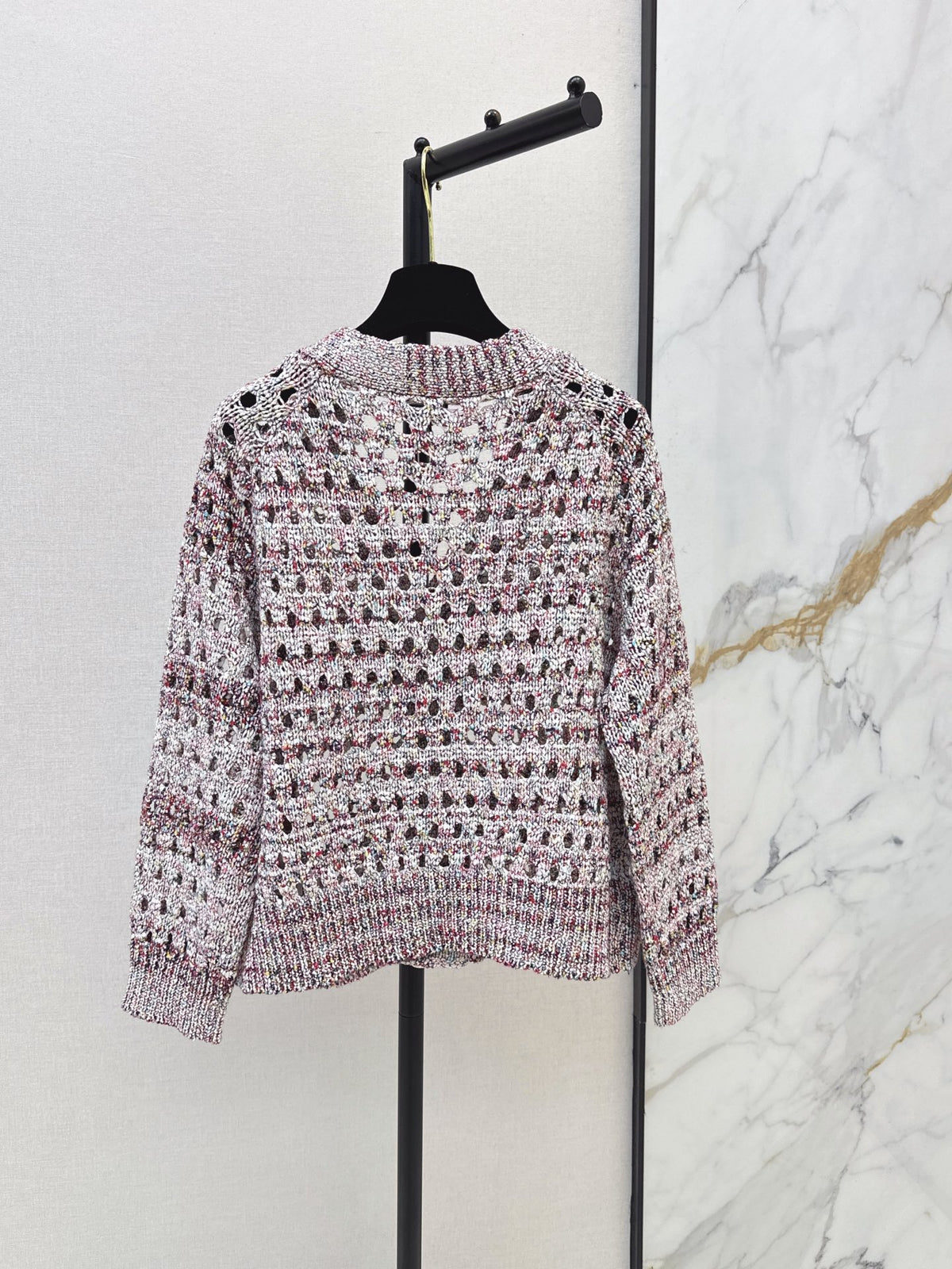 26FW New Cardigan with Cut-out Details & Speckled Knit 🤍