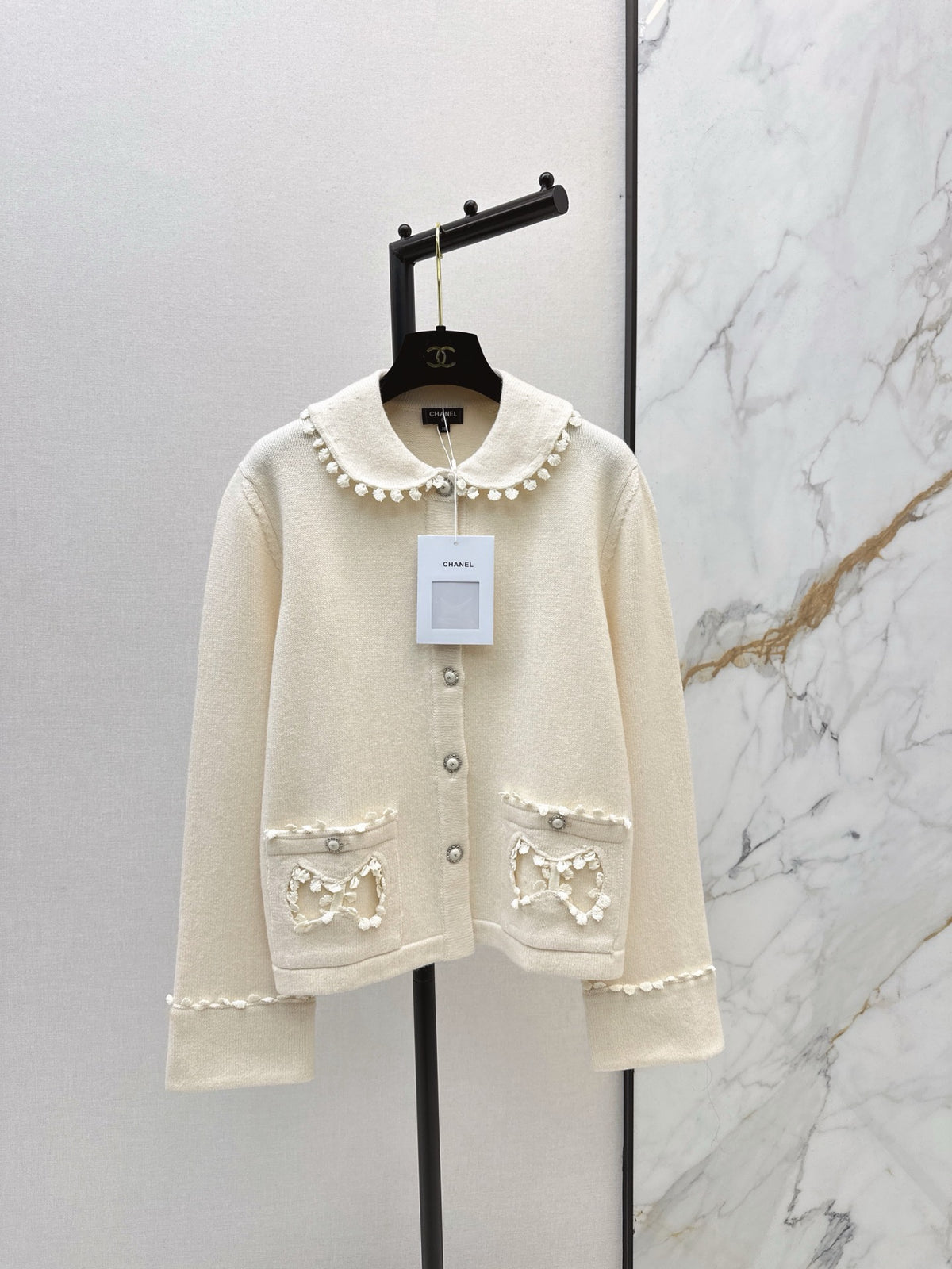 🔥Highest Quality🔥26FW New Peter Pan Collar Cardigan 🖤
