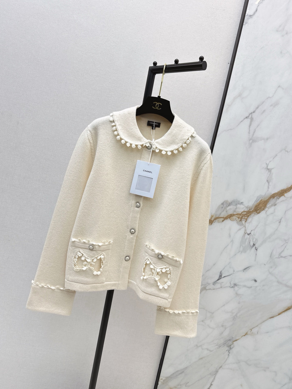 🔥Highest Quality🔥26FW New Peter Pan Collar Cardigan 🖤