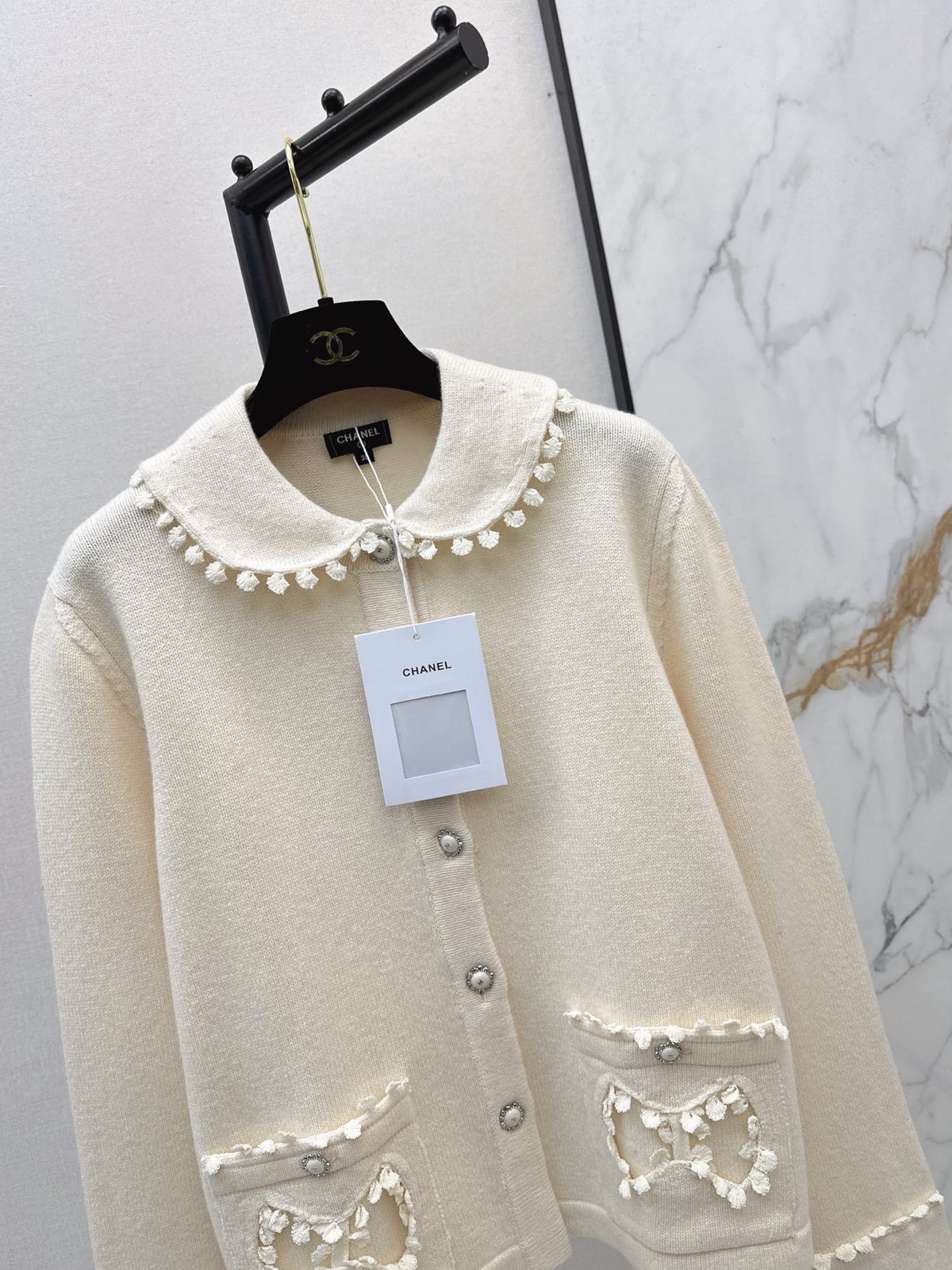 🔥Highest Quality🔥26FW New Peter Pan Collar Cardigan 🖤