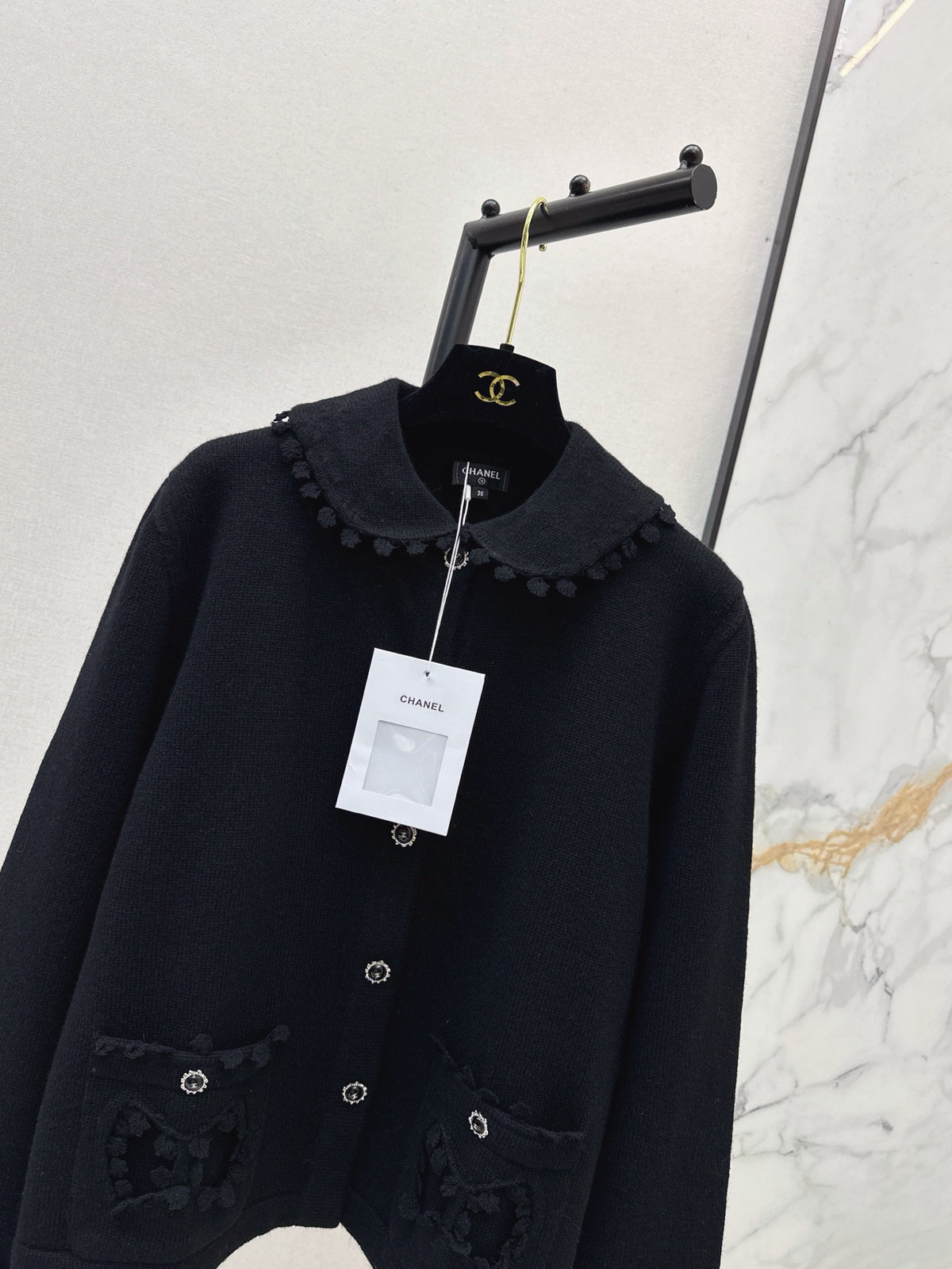 🔥Highest Quality🔥26FW New Peter Pan Collar Cardigan 🖤