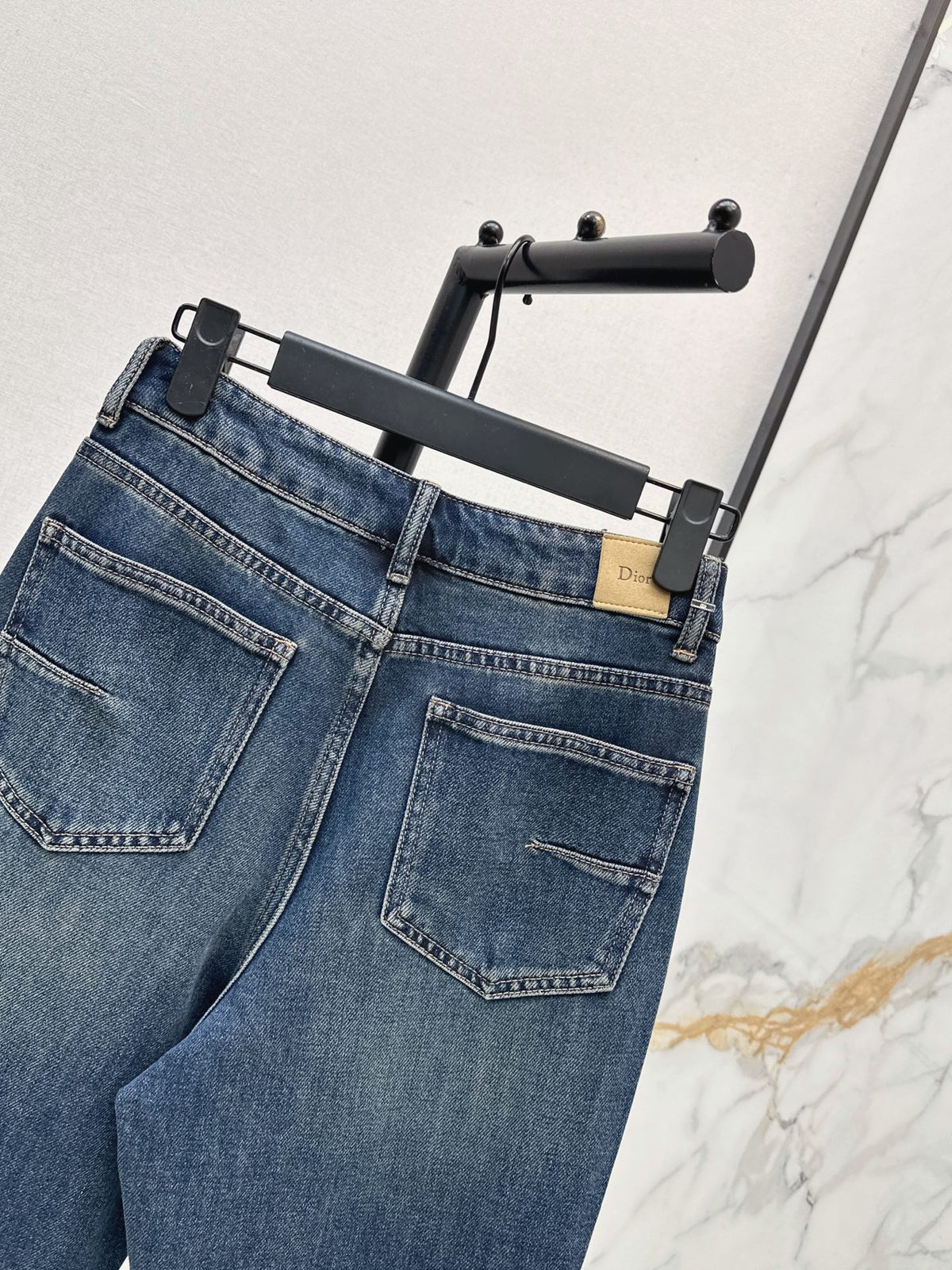 26FW New Retro Washed Denim Jeans with Panel Design 🩵