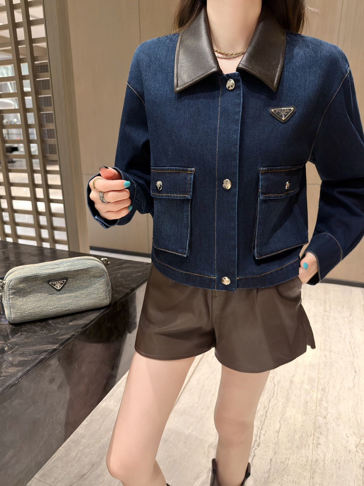🔥Highest Quality🔥26FW New Collared Denim Jacket 🩵