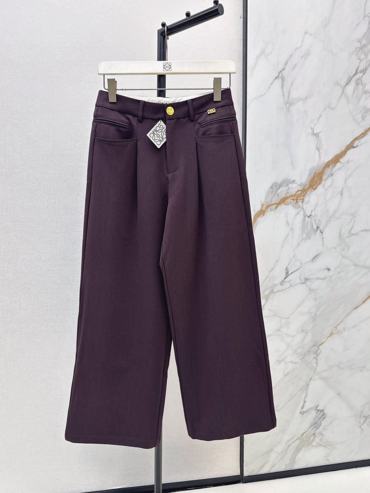 26FW New Straight-Leg Trousers with Hardware Detail 🖤