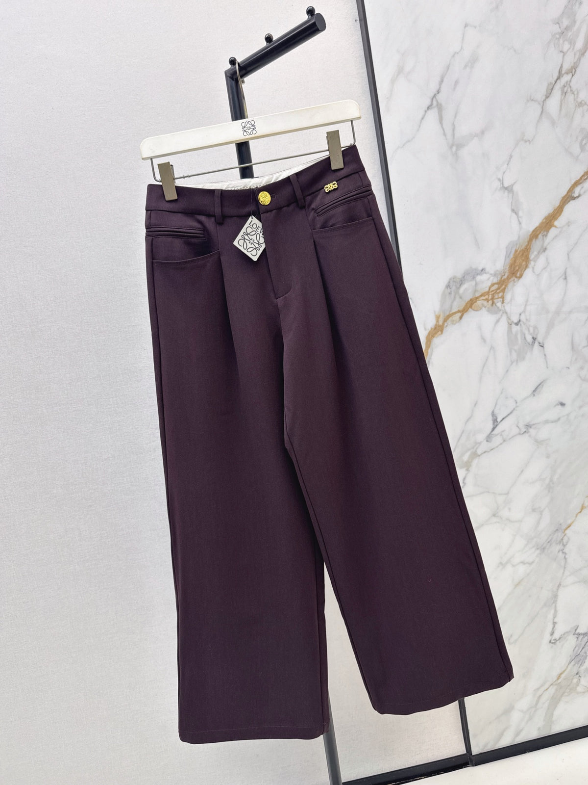26FW New Straight-Leg Trousers with Hardware Detail 🖤