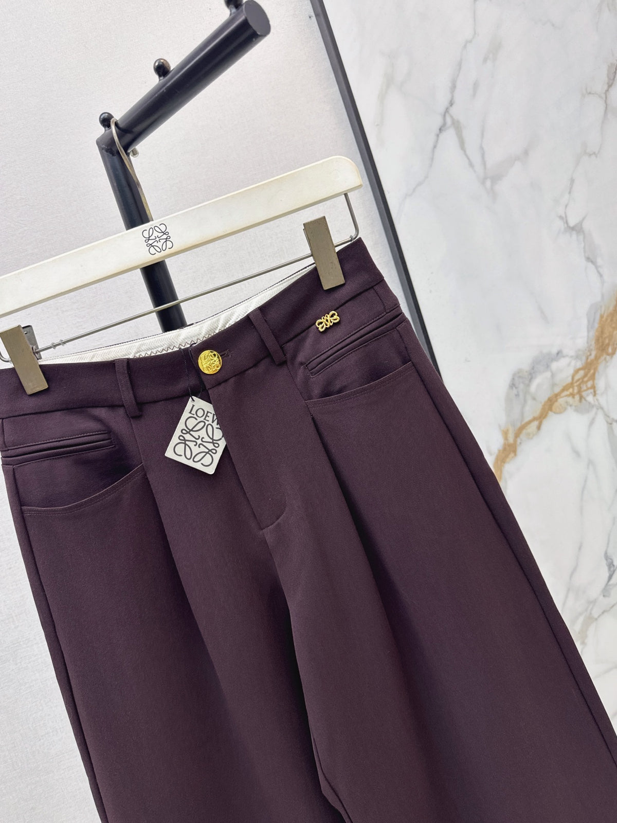 26FW New Straight-Leg Trousers with Hardware Detail 🖤