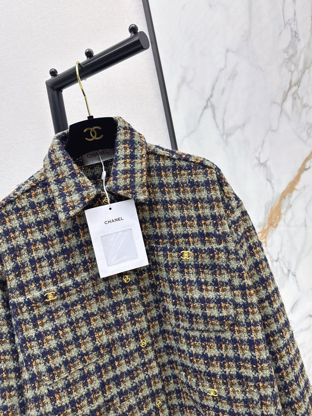 🔥Highest Quality🔥26FW New Wool Bouclé Shirt-Collar Jacket 🖤