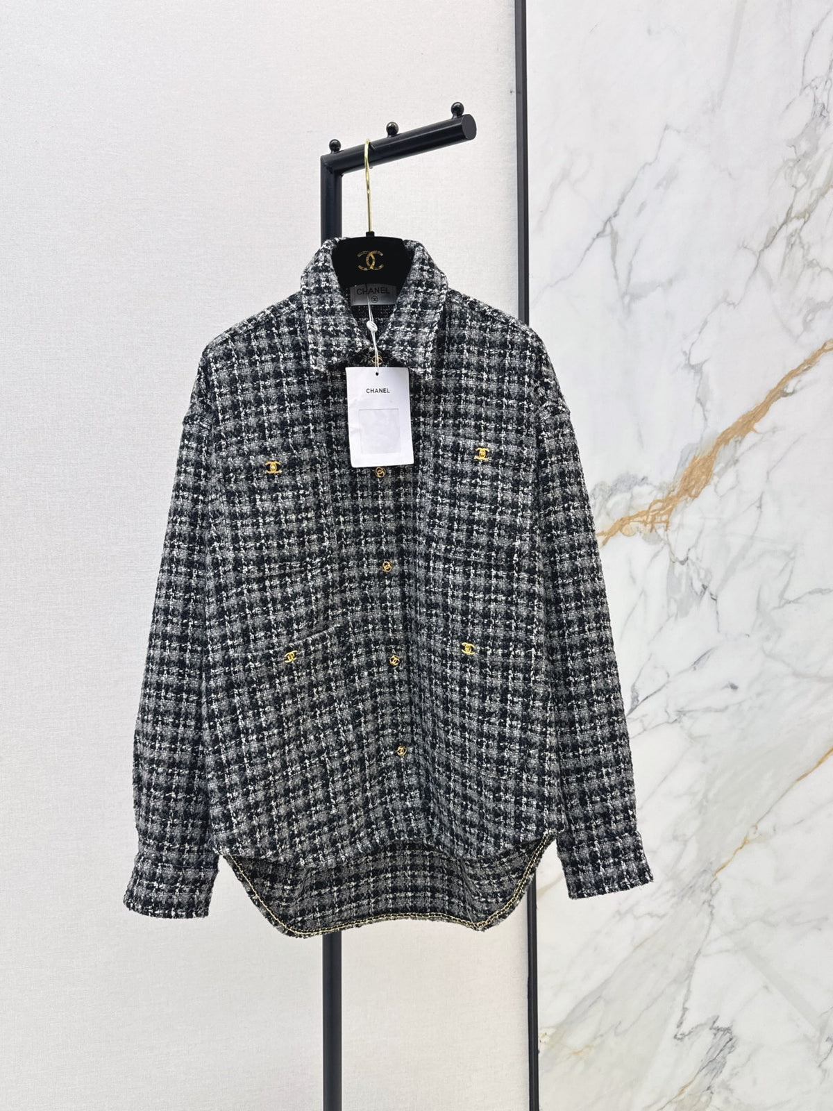 🔥Highest Quality🔥26FW New Wool Bouclé Shirt-Collar Jacket 🖤