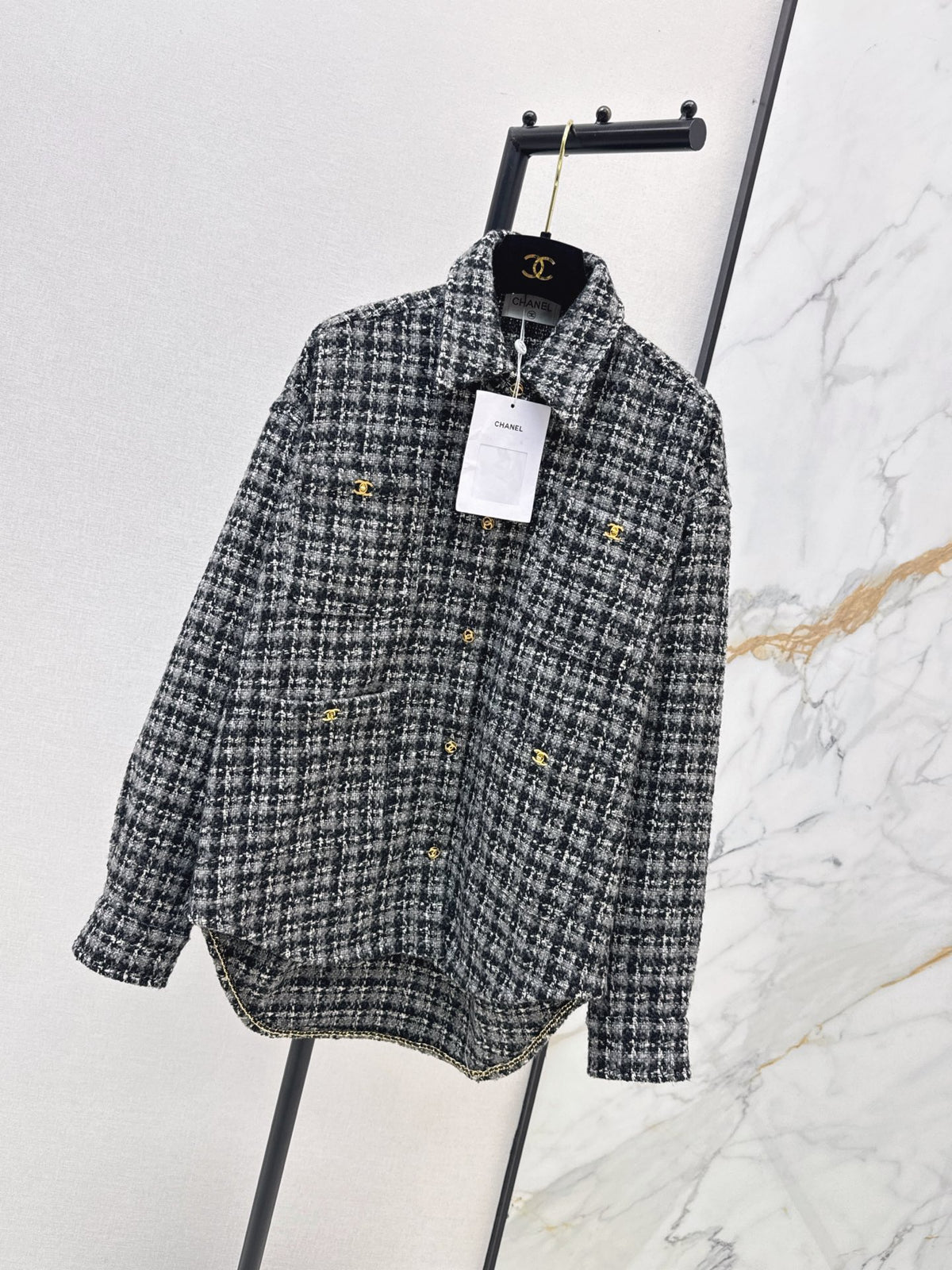 🔥Highest Quality🔥26FW New Wool Bouclé Shirt-Collar Jacket 🖤