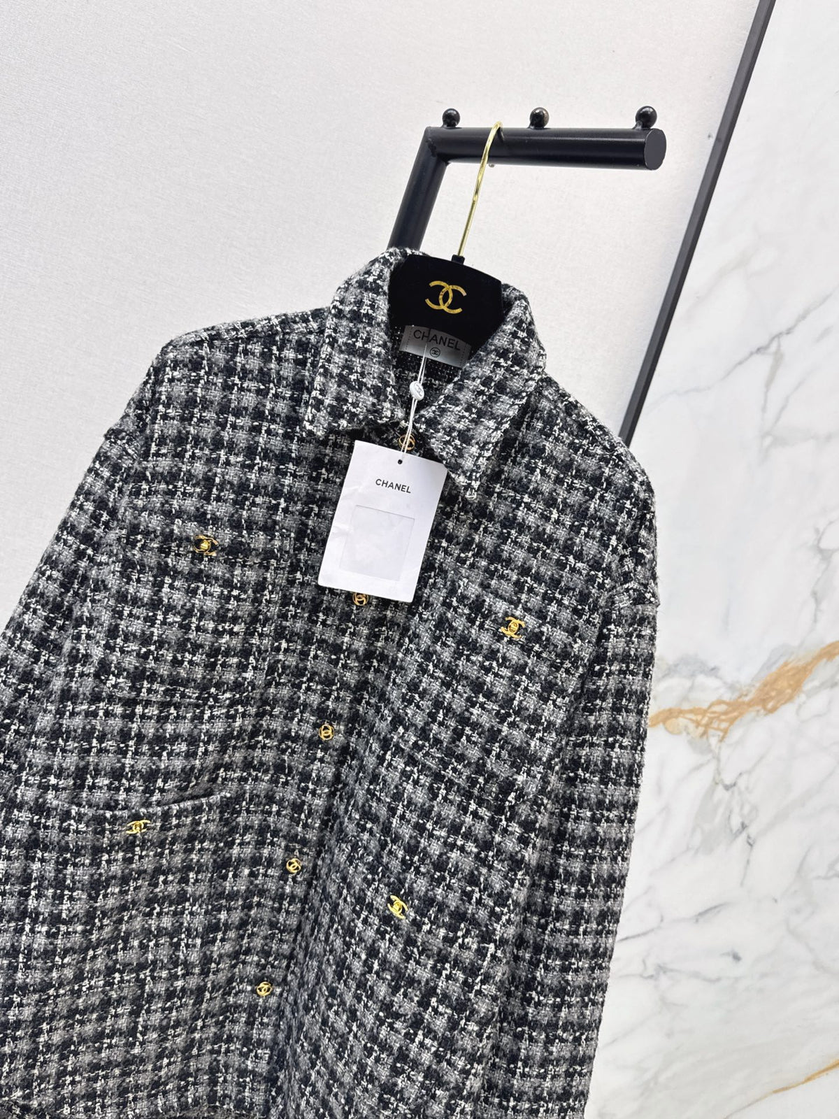 🔥Highest Quality🔥26FW New Wool Bouclé Shirt-Collar Jacket 🖤