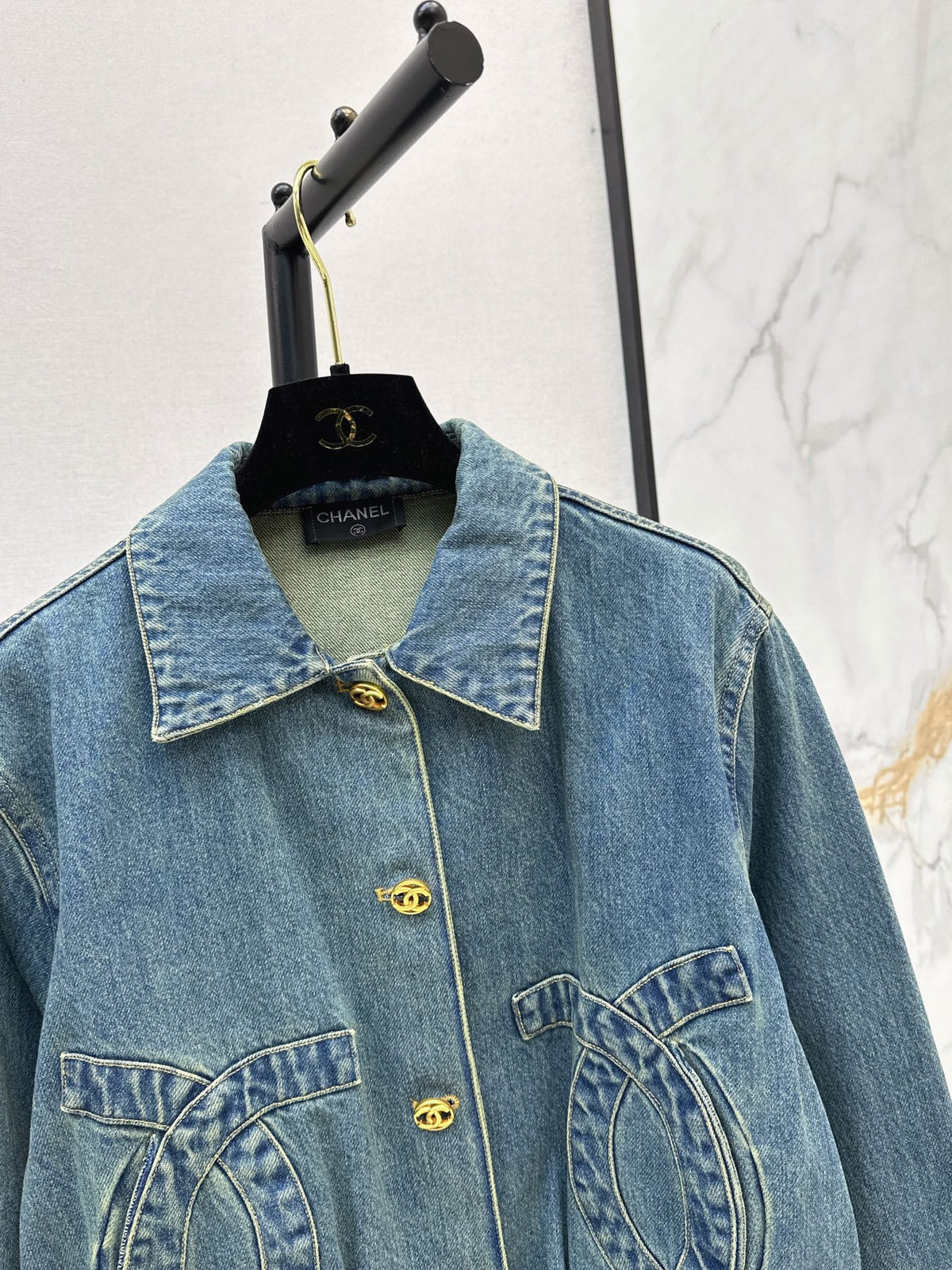 🔥Highest Quality🔥26FW New Denim Jacket with Double-C Pocket Detail 🩵
