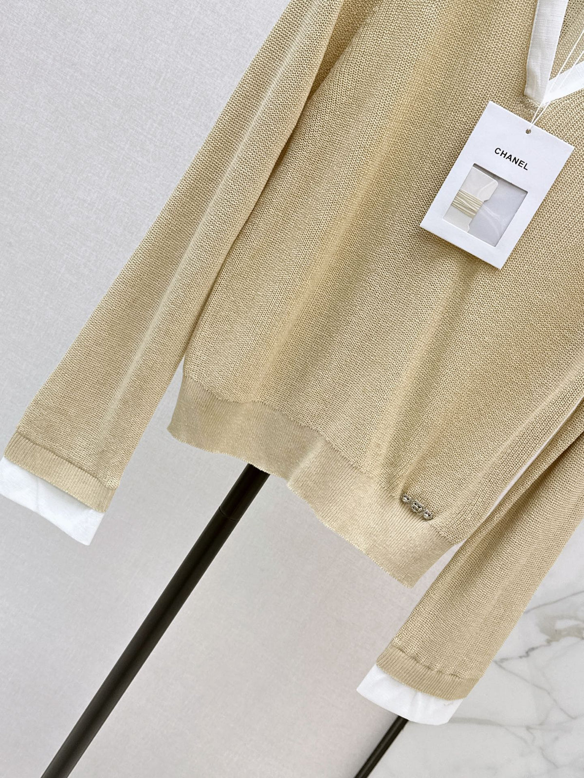 26FW New Color-Block Collar Knit Top 🤍