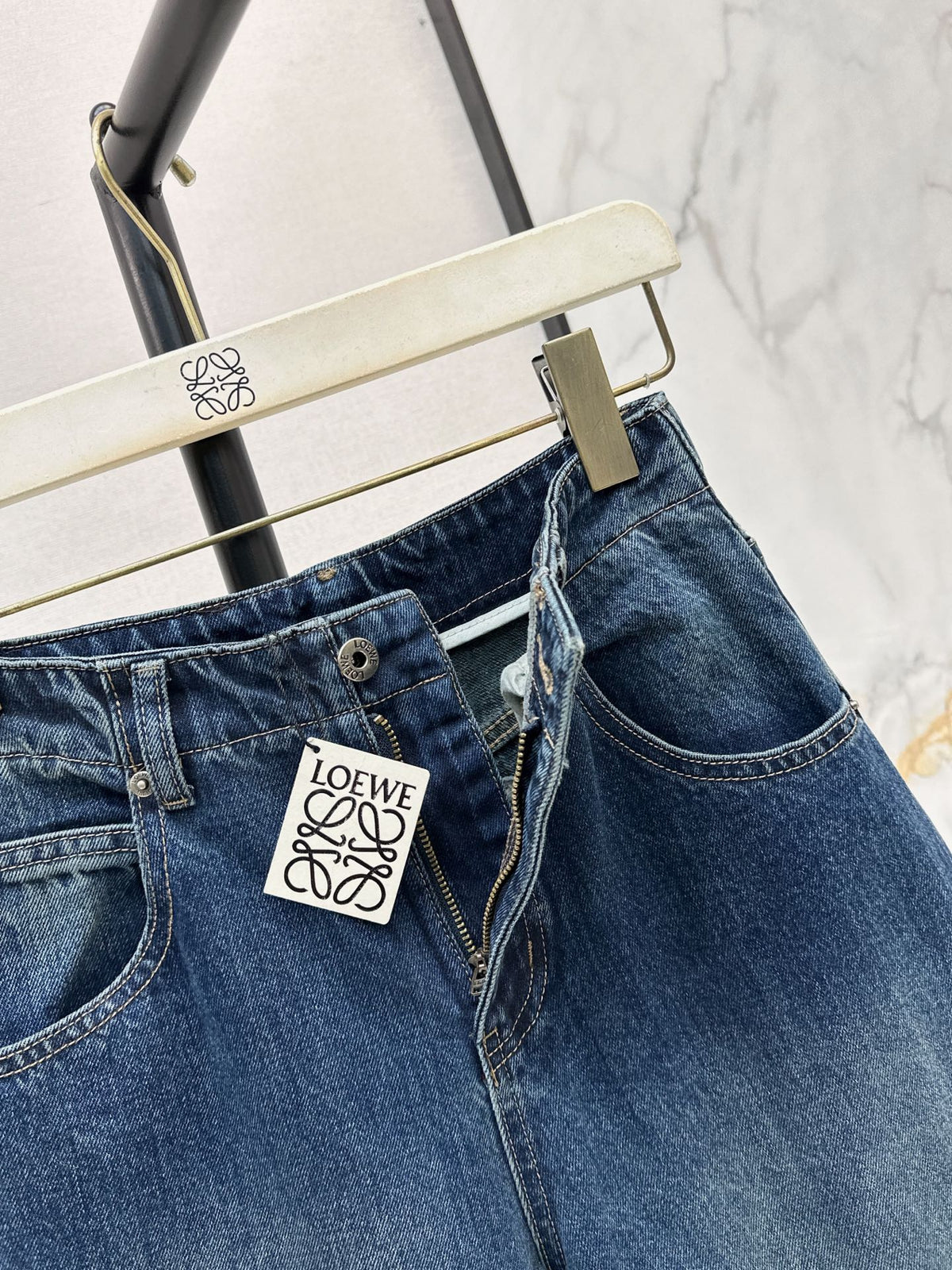 26FW New Gradient Color-Block Wide-Leg Jeans 🩵