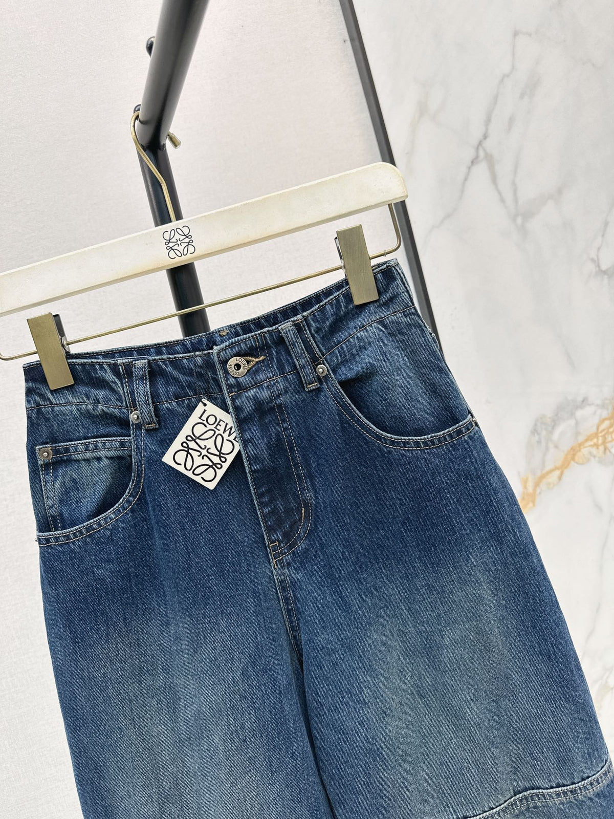 26FW New Gradient Color-Block Wide-Leg Jeans 🩵