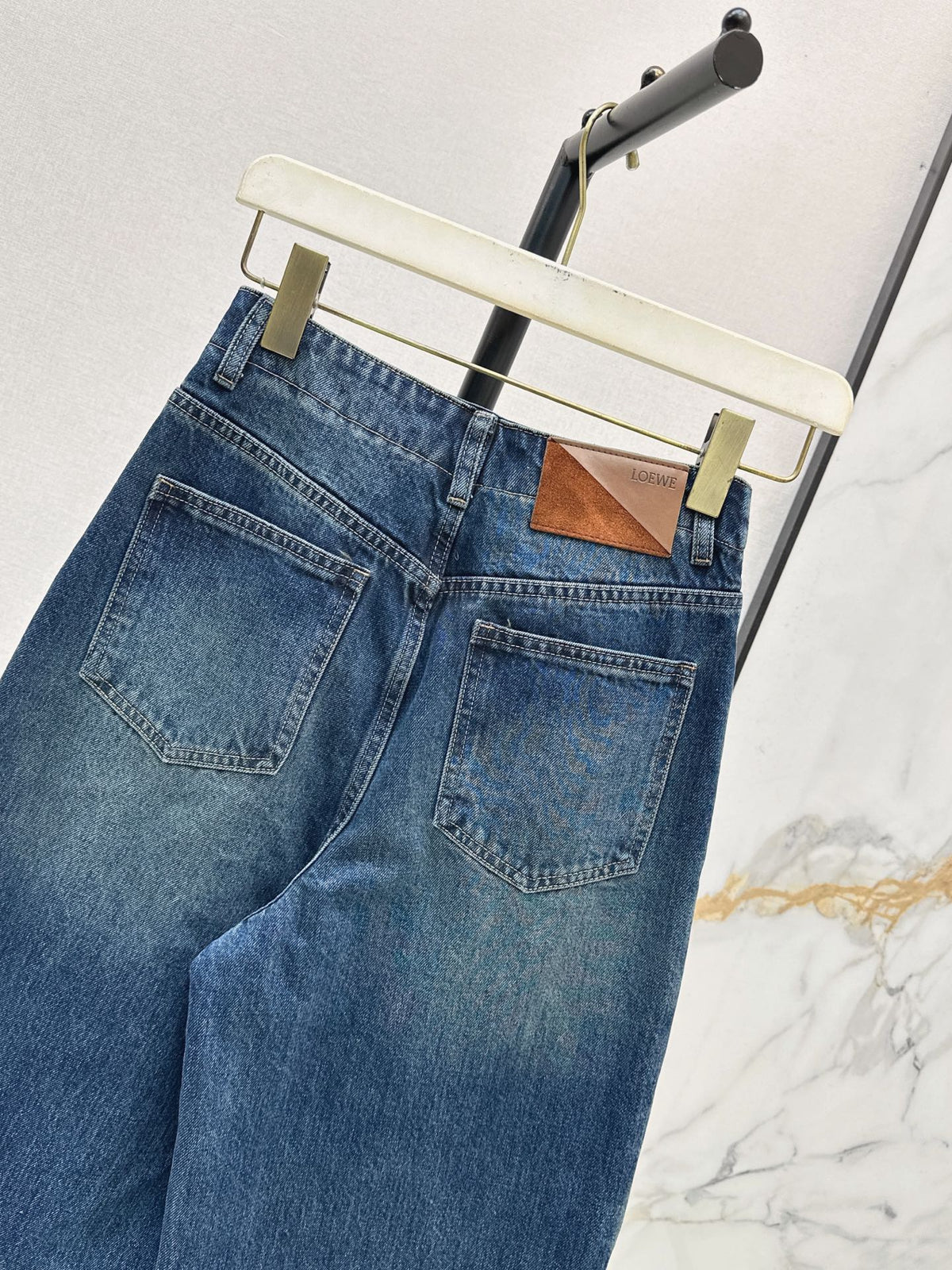 26FW New Gradient Color-Block Wide-Leg Jeans 🩵