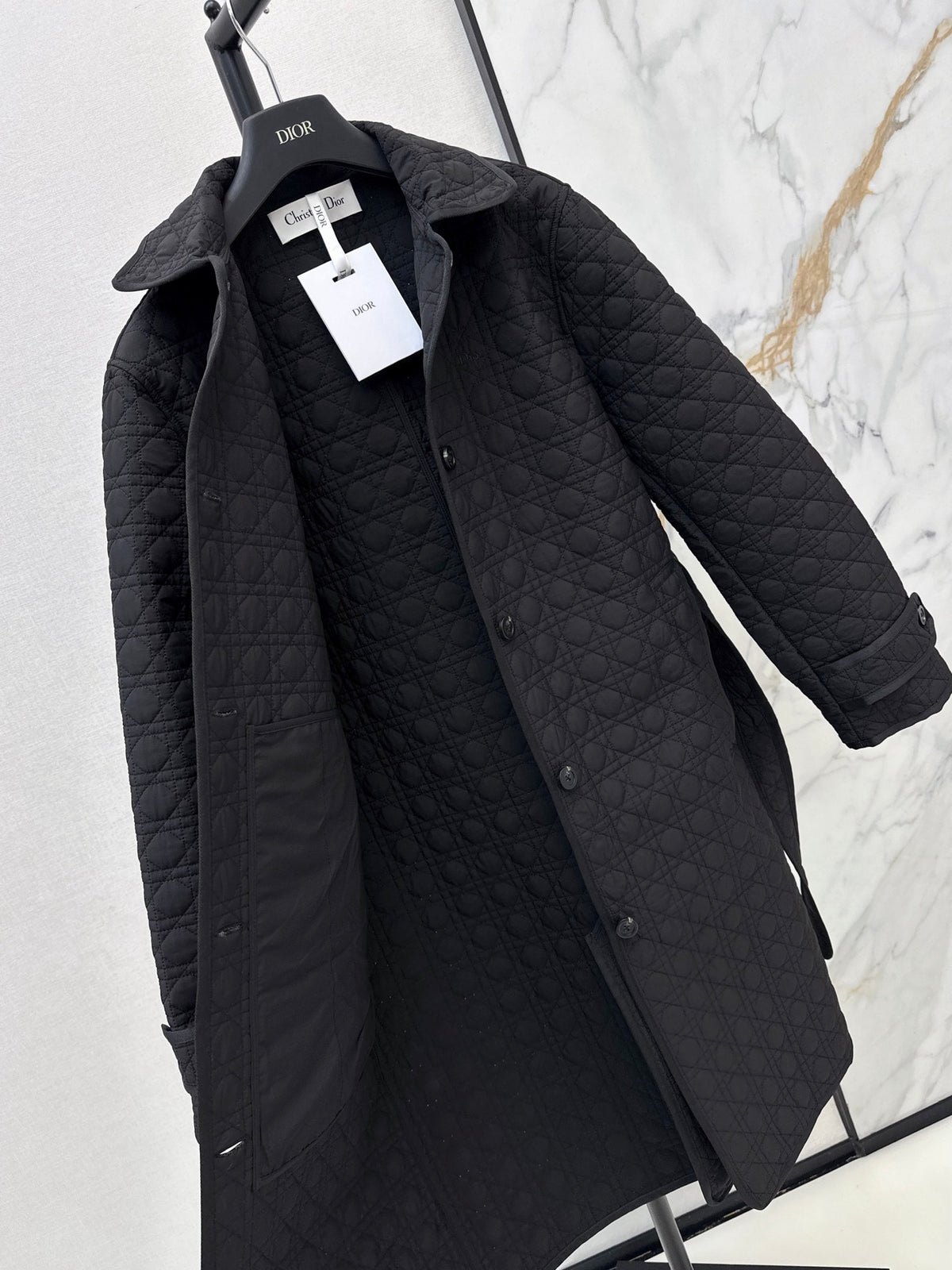 26FW New Plaid Mid-Length Padded Jacket 🖤