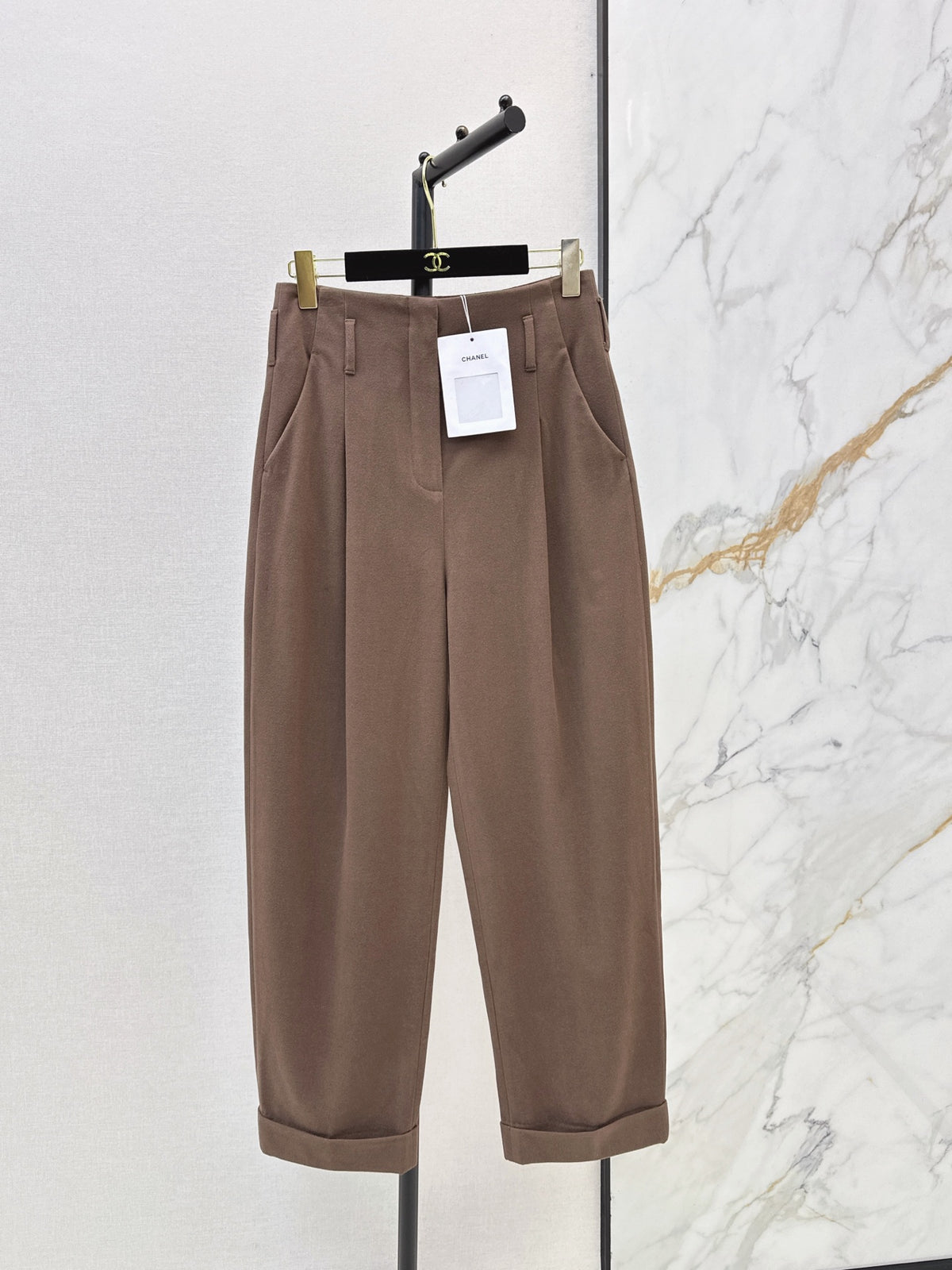 26FW New Brown Wool Wide-Leg Trousers 🤎