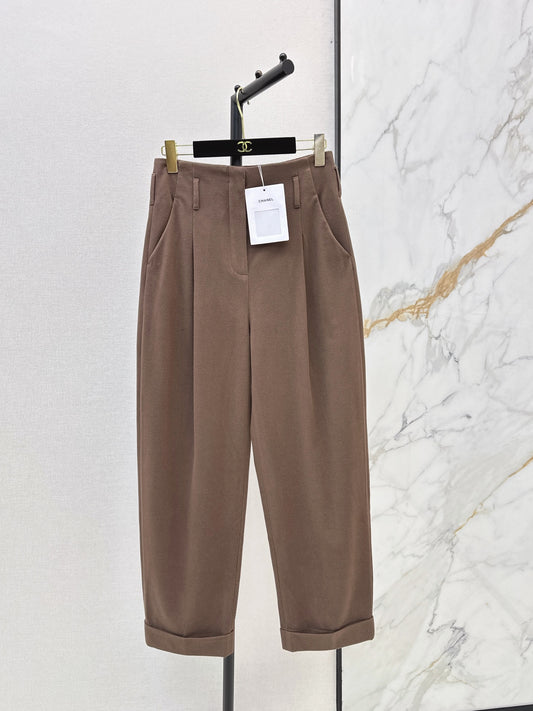 26FW New Brown Wool Wide-Leg Trousers 🤎