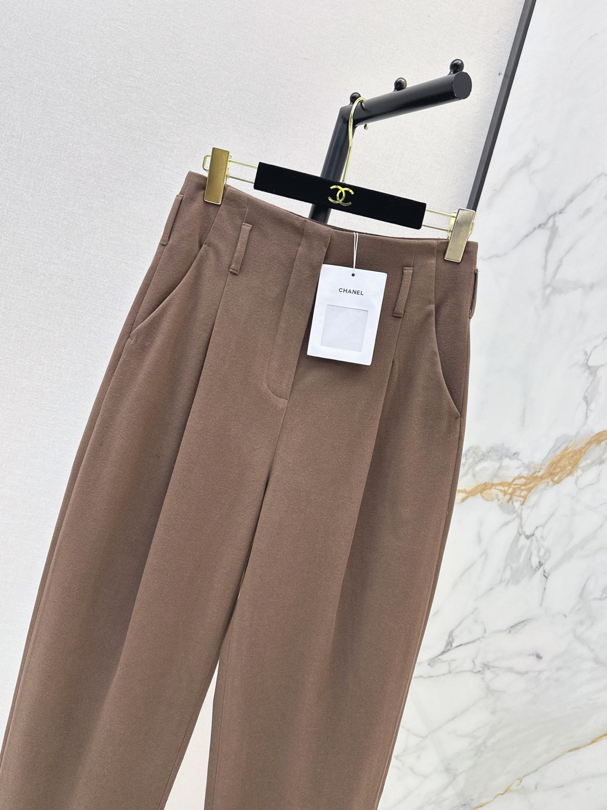 26FW New Brown Wool Wide-Leg Trousers 🤎