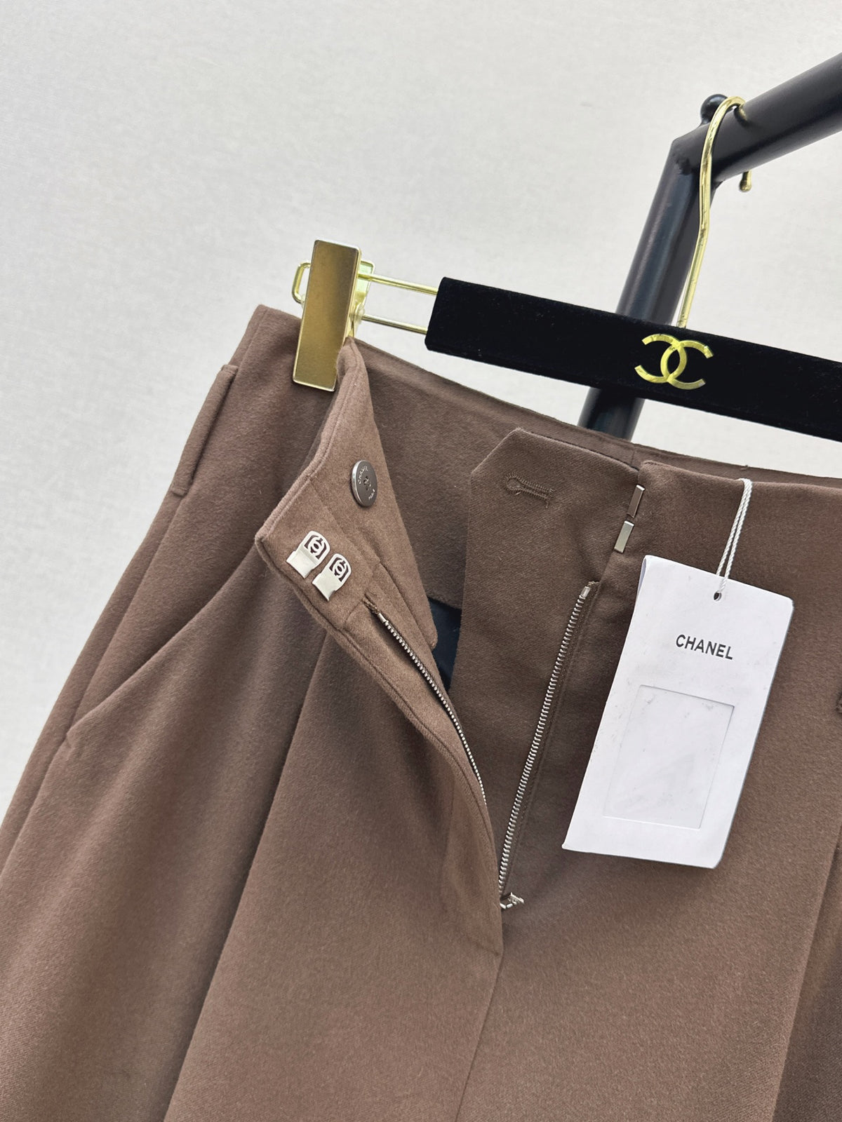 26FW New Brown Wool Wide-Leg Trousers 🤎