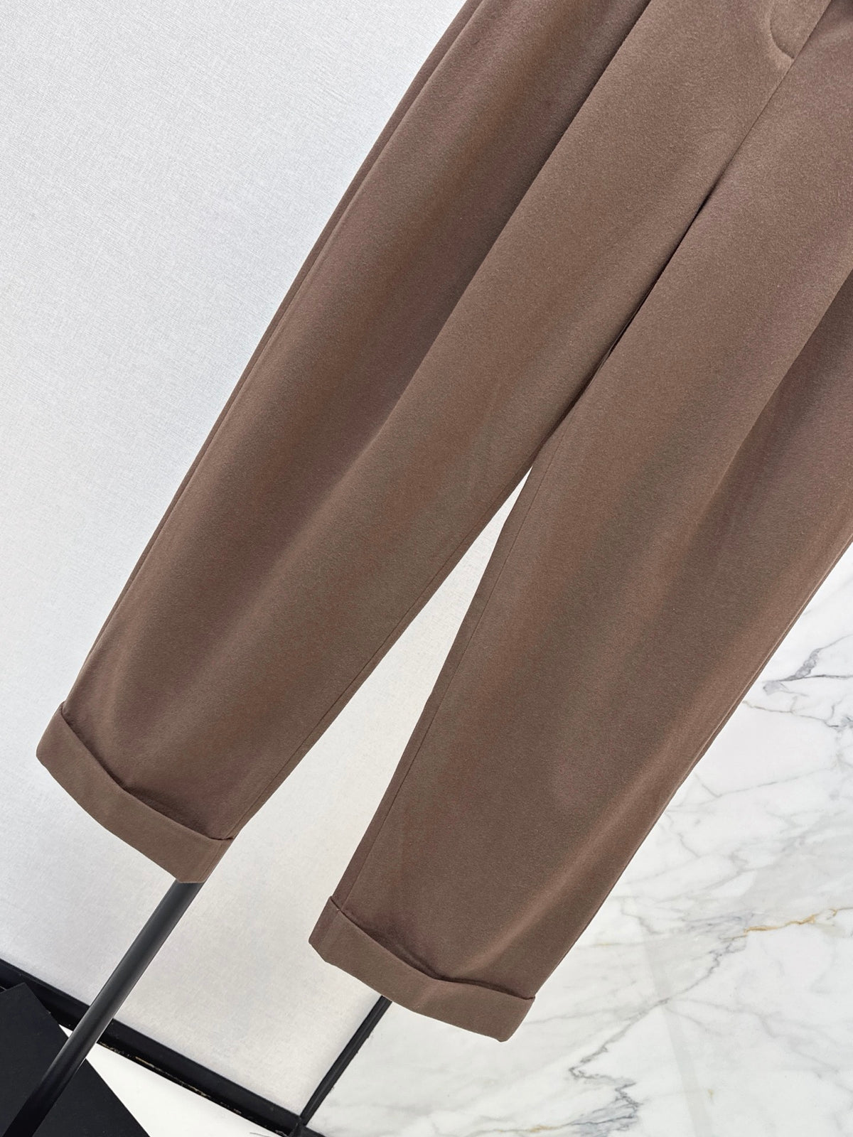 26FW New Brown Wool Wide-Leg Trousers 🤎