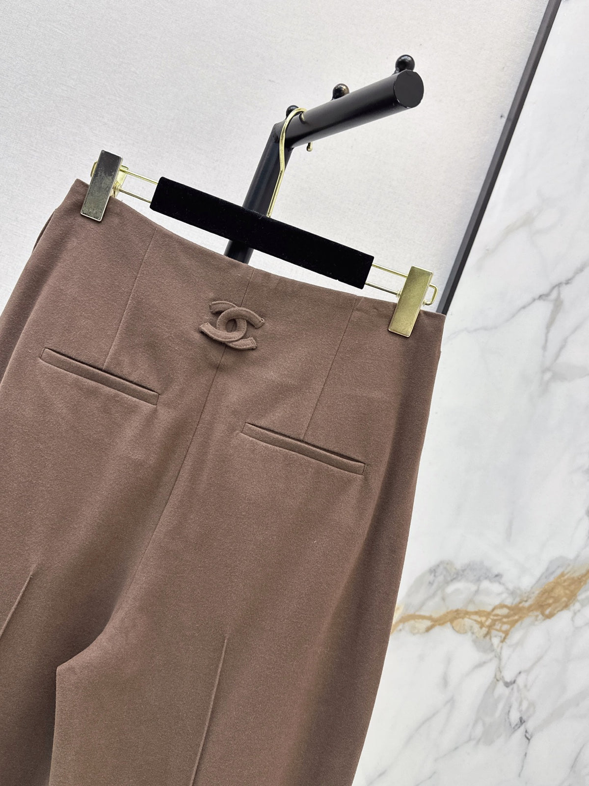 26FW New Brown Wool Wide-Leg Trousers 🤎