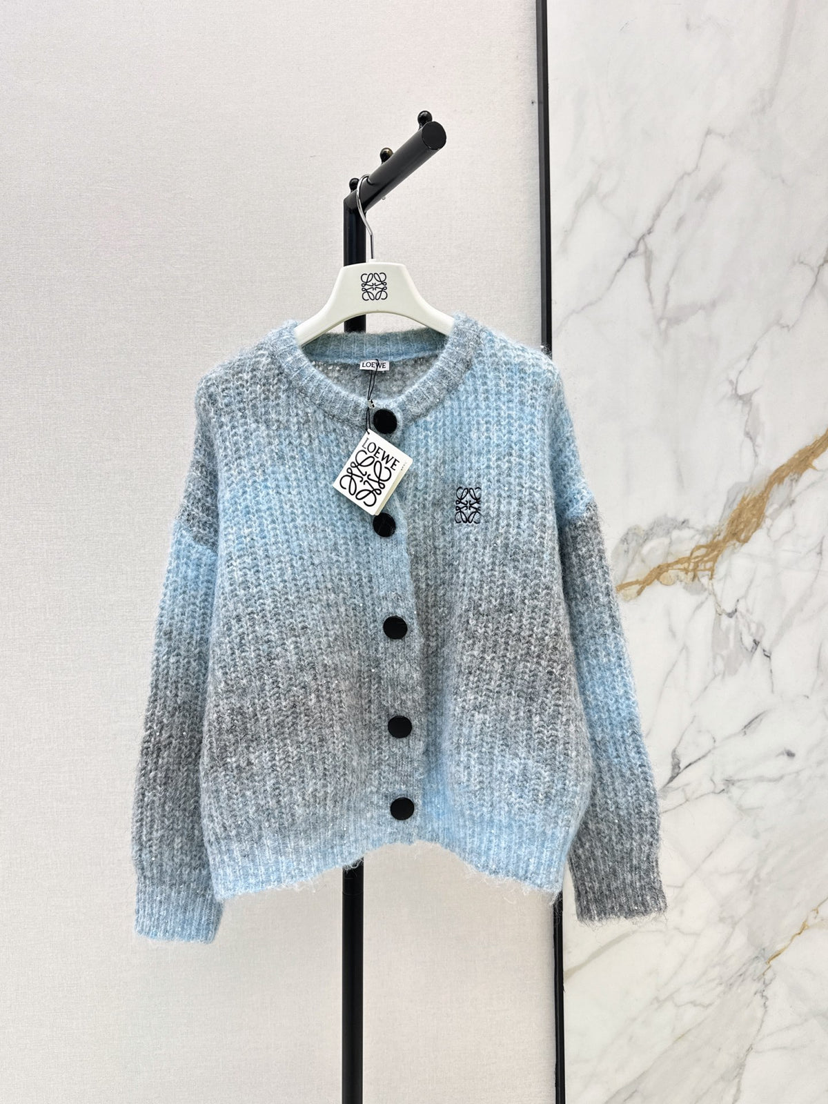 26FW New Loose-Fit Long-Sleeve Knit Cardigan 🩵