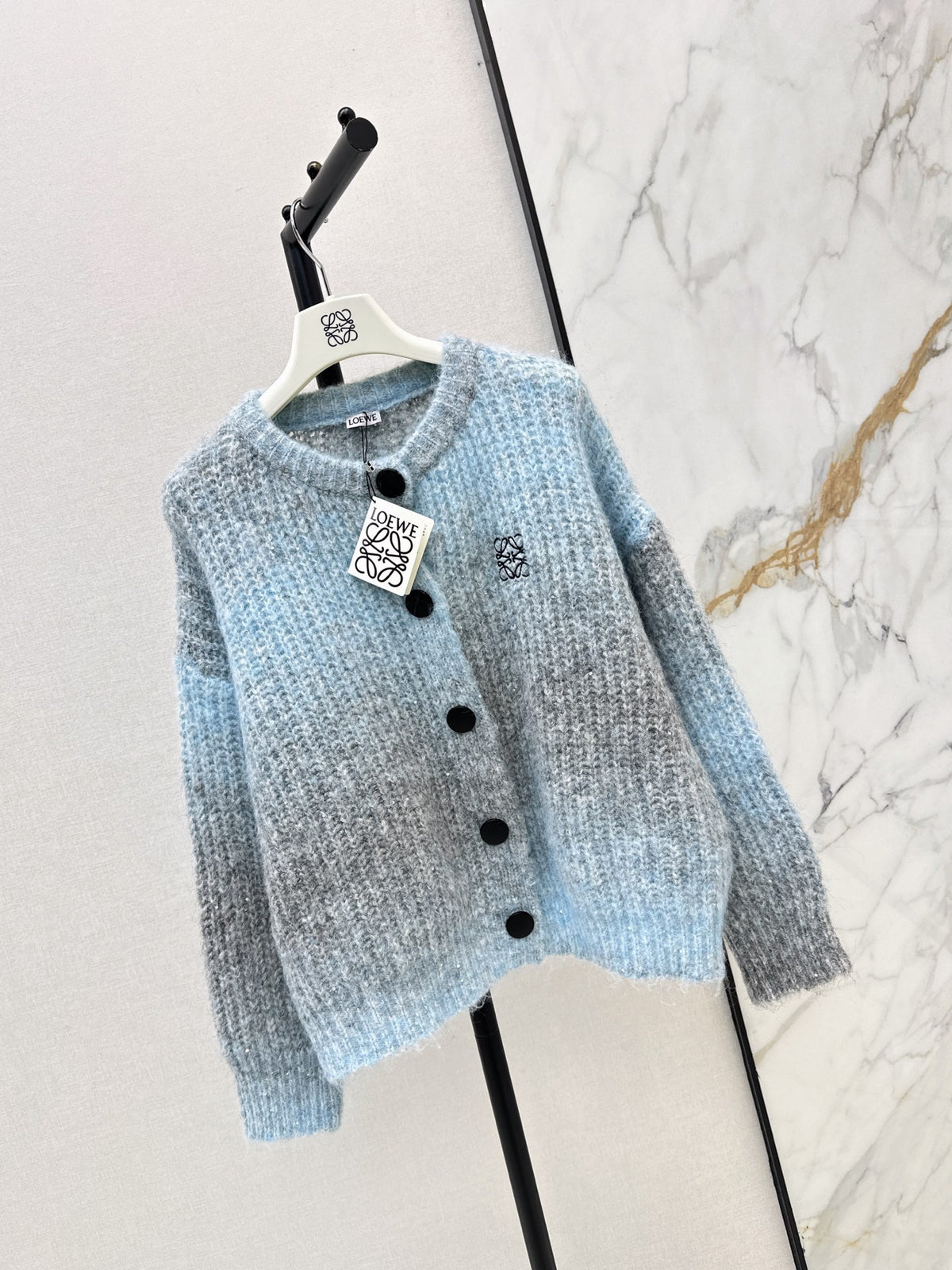 26FW New Loose-Fit Long-Sleeve Knit Cardigan 🩵