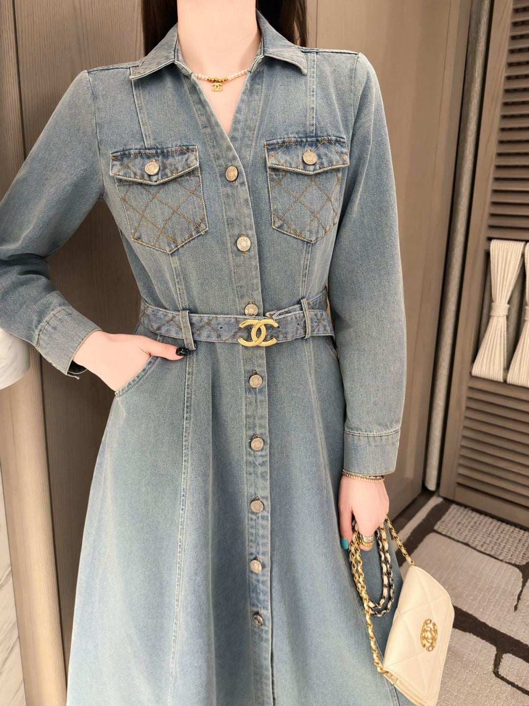 26FW New Long Dress with Side Pockets 🖤