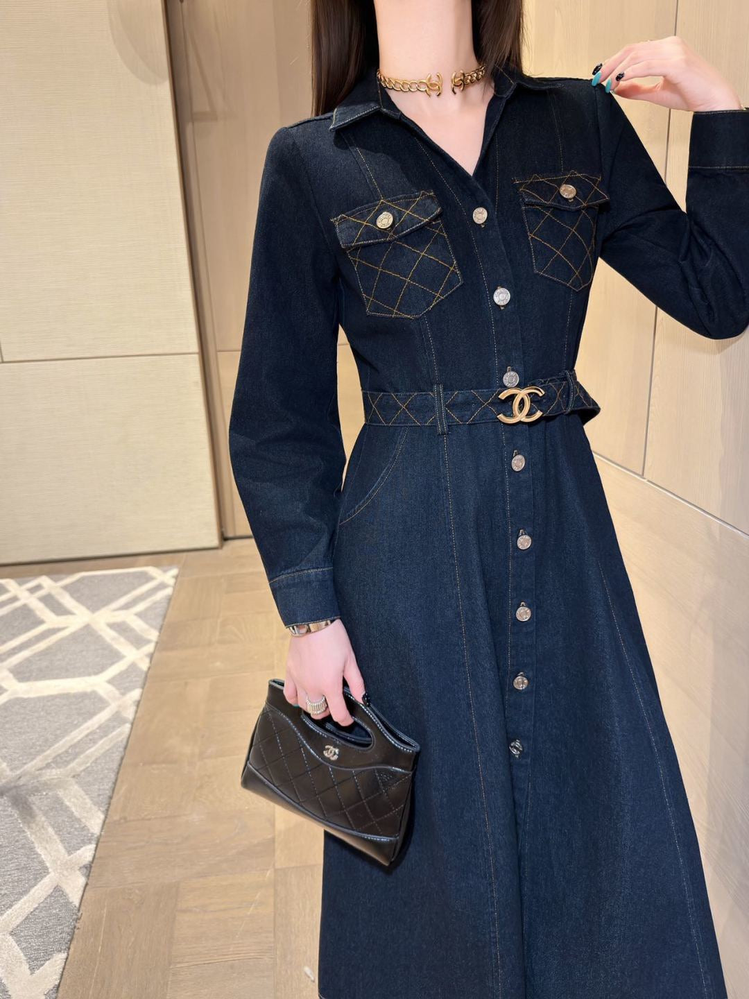 26FW New Long Dress with Side Pockets 🖤