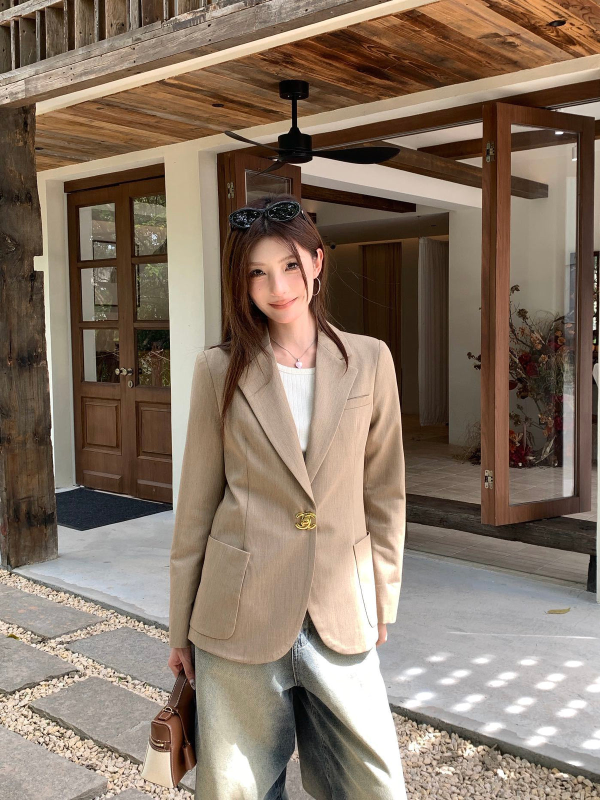 26FW New Blazer with Twisted Double-C Clasp 🤎