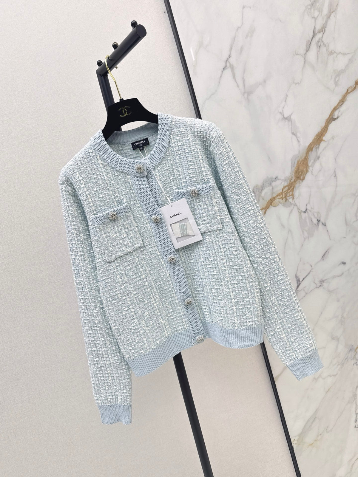 26FW New Blue Crew-Neck Cardigan 🩵