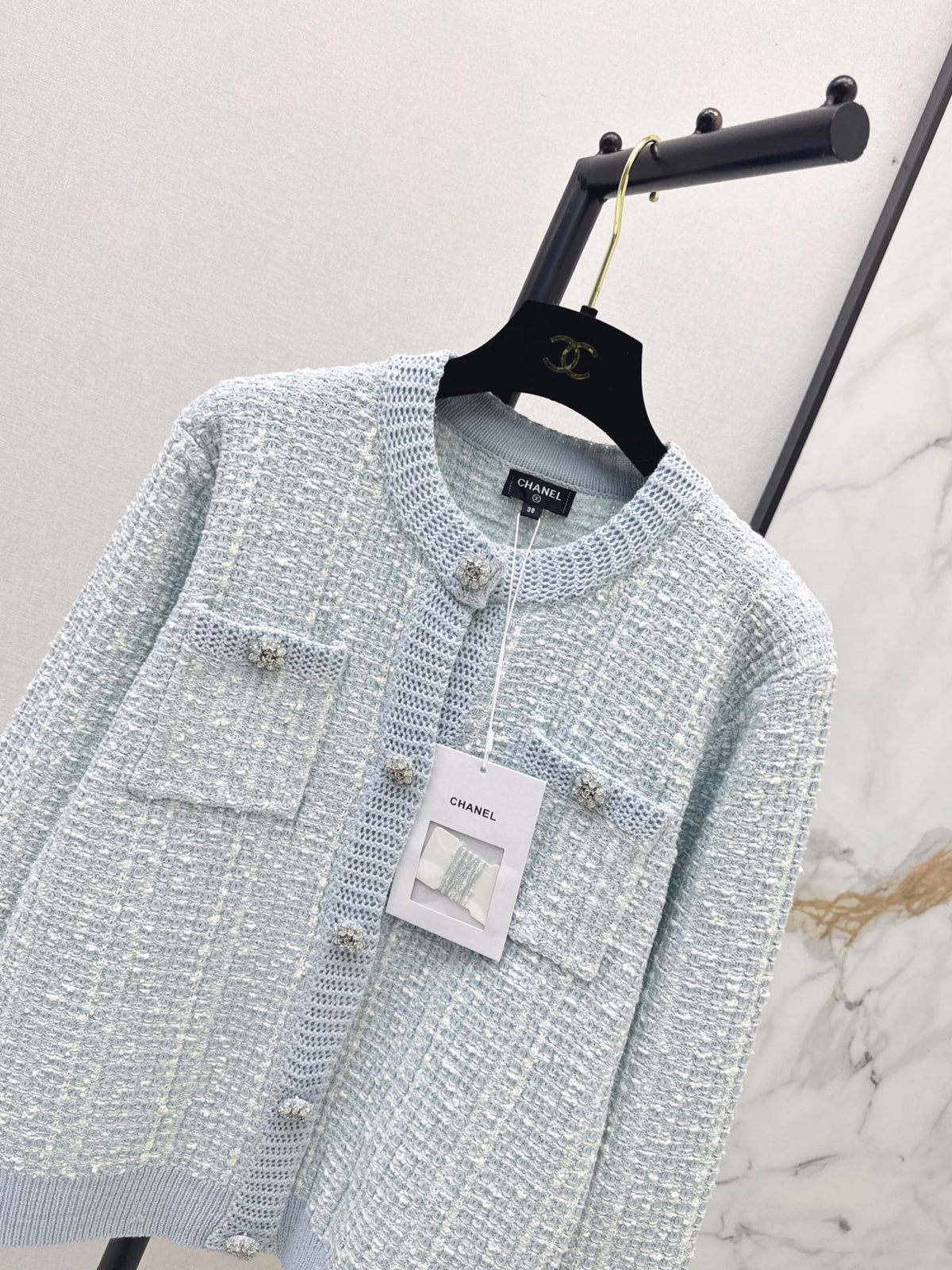 26FW New Blue Crew-Neck Cardigan 🩵