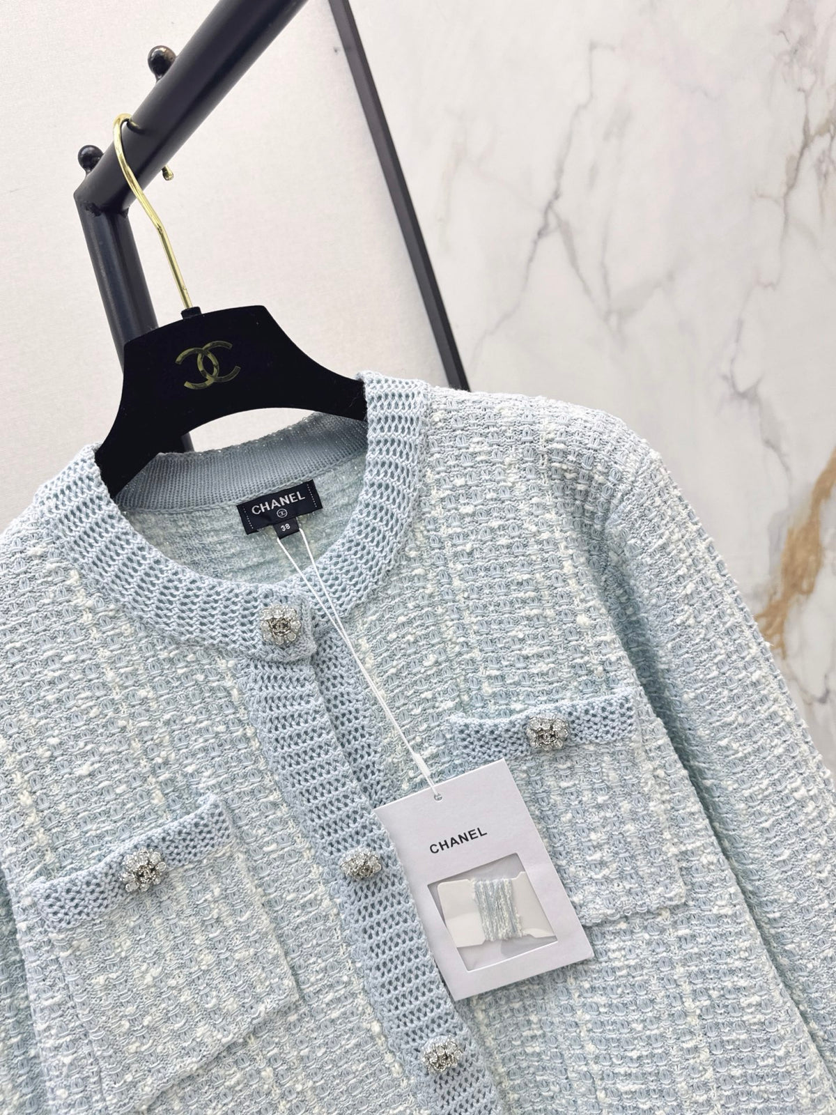 26FW New Blue Crew-Neck Cardigan 🩵