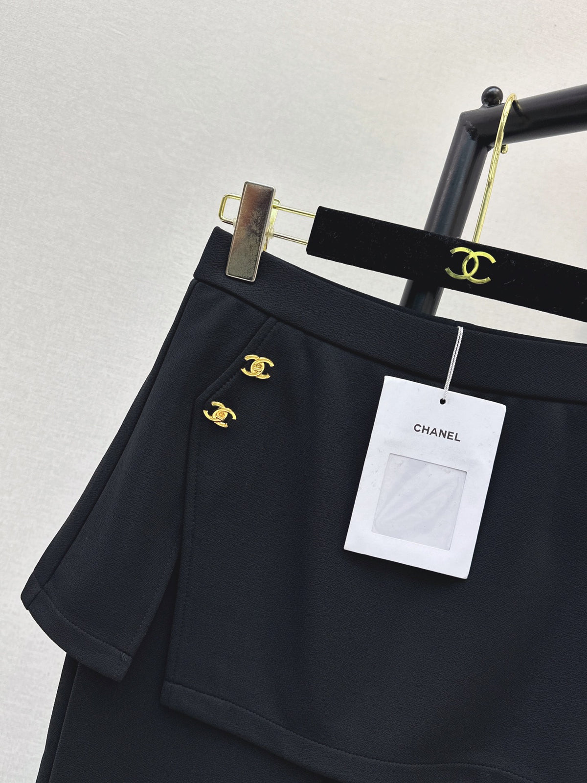 26FW New Black Faux-Layered Trousers 🖤