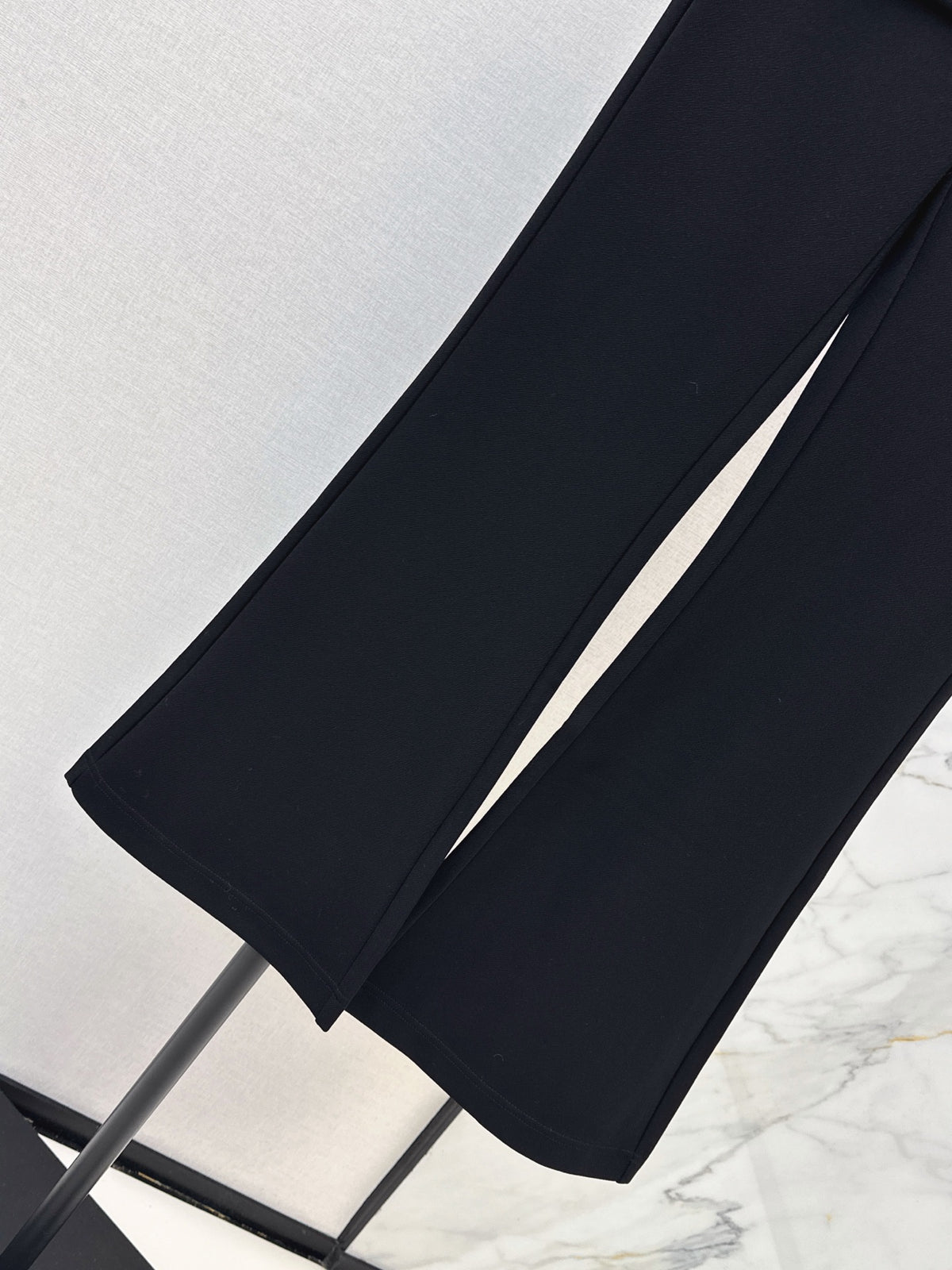 26FW New Black Faux-Layered Trousers 🖤