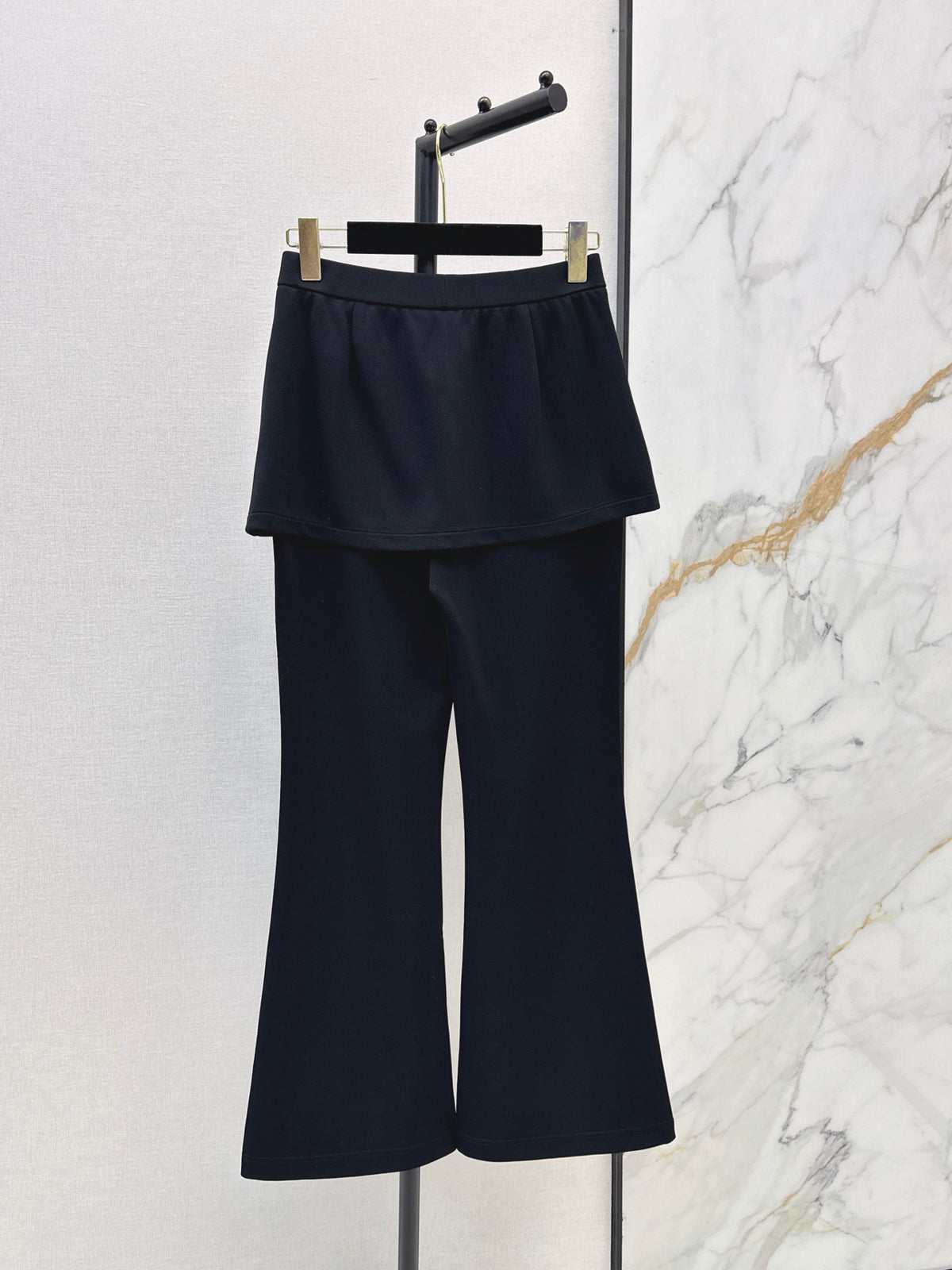 26FW New Black Faux-Layered Trousers 🖤