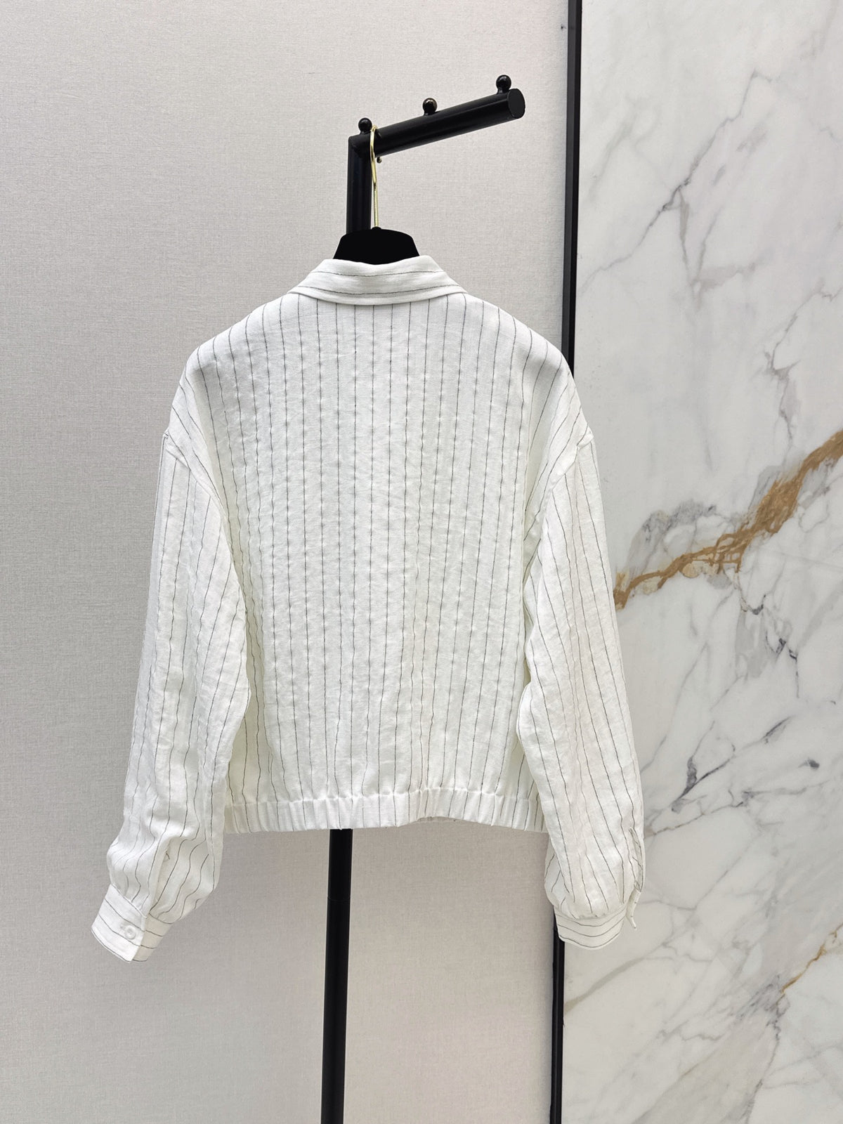 26FW New Striped Shirt with Badge Detail 🖤