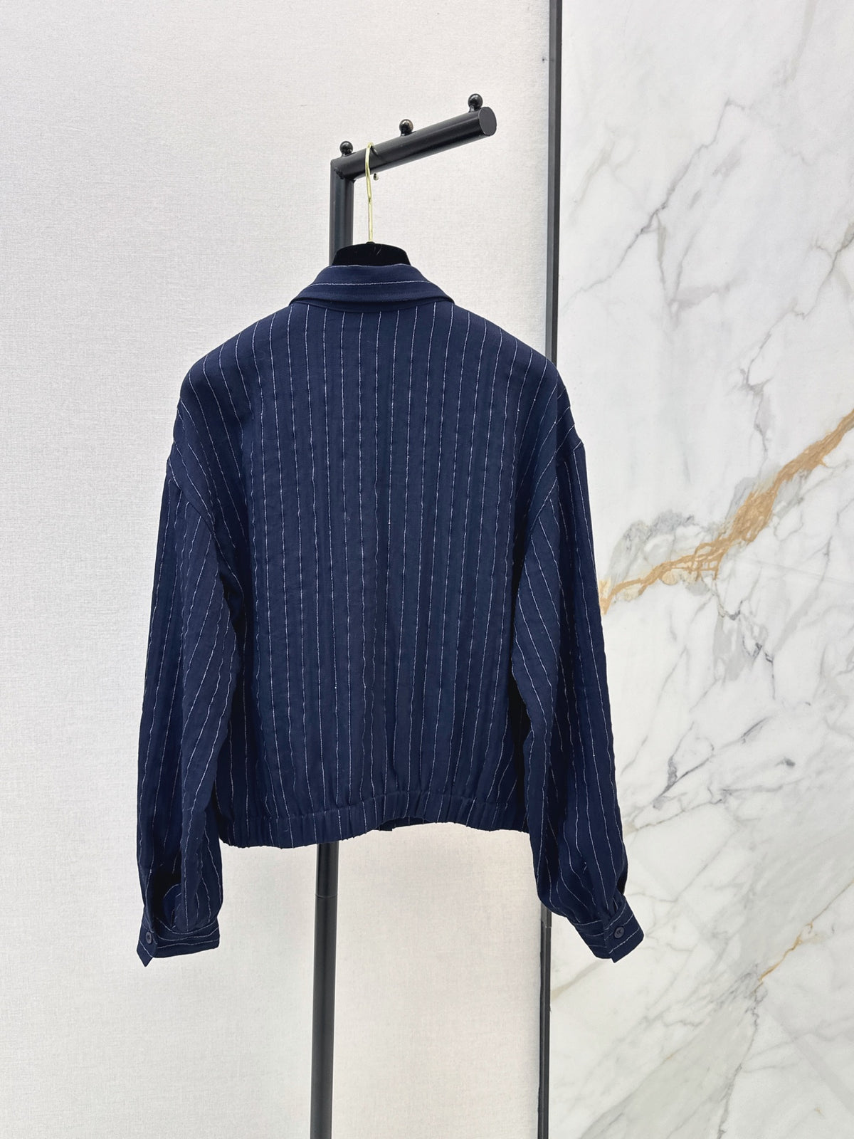 26FW New Striped Shirt with Badge Detail 🖤