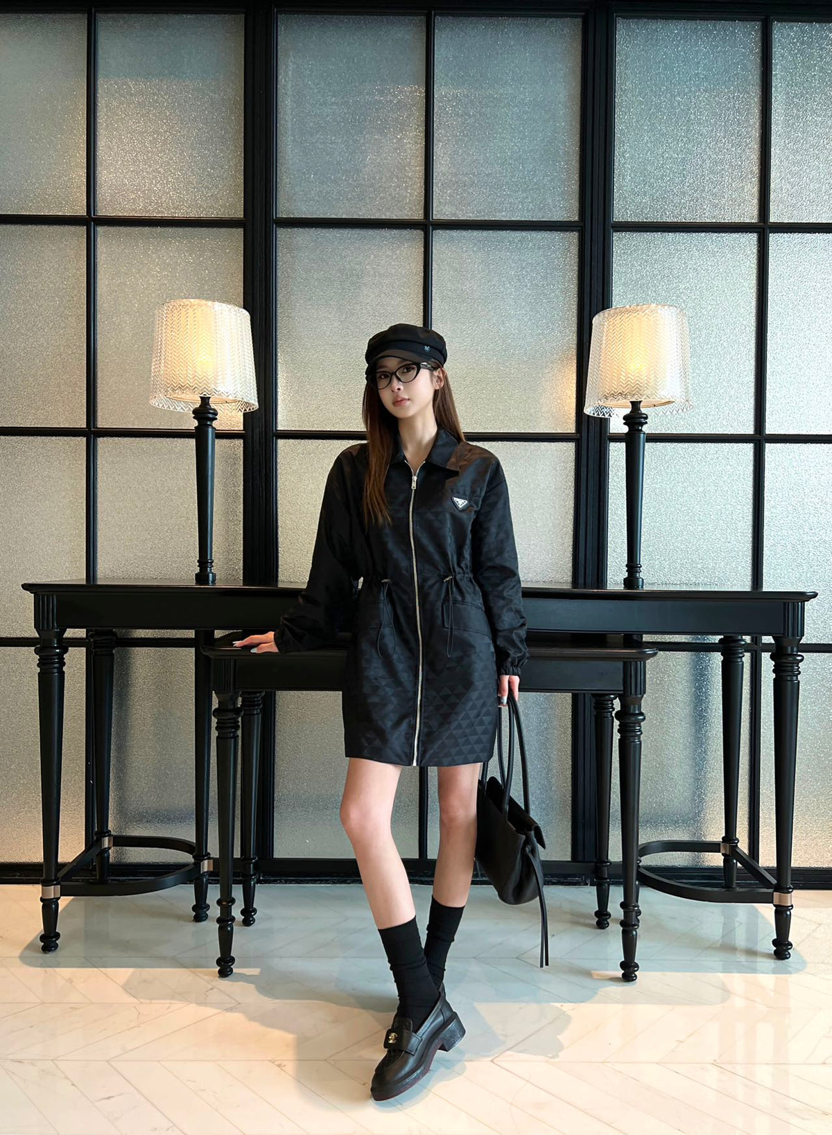 26FW New Stand-Collar Zip-Up Windbreaker 🖤