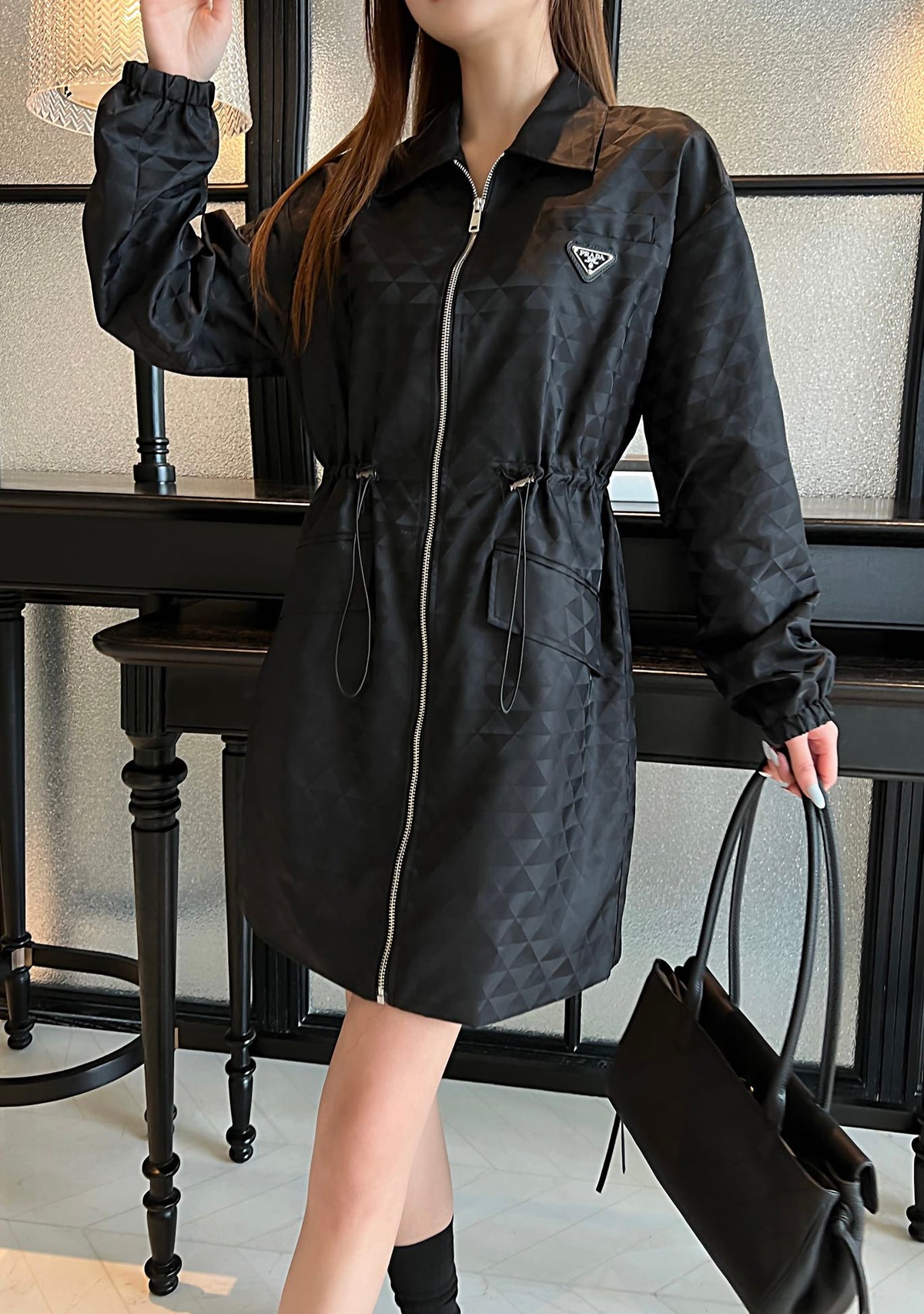 26FW New Stand-Collar Zip-Up Windbreaker 🖤