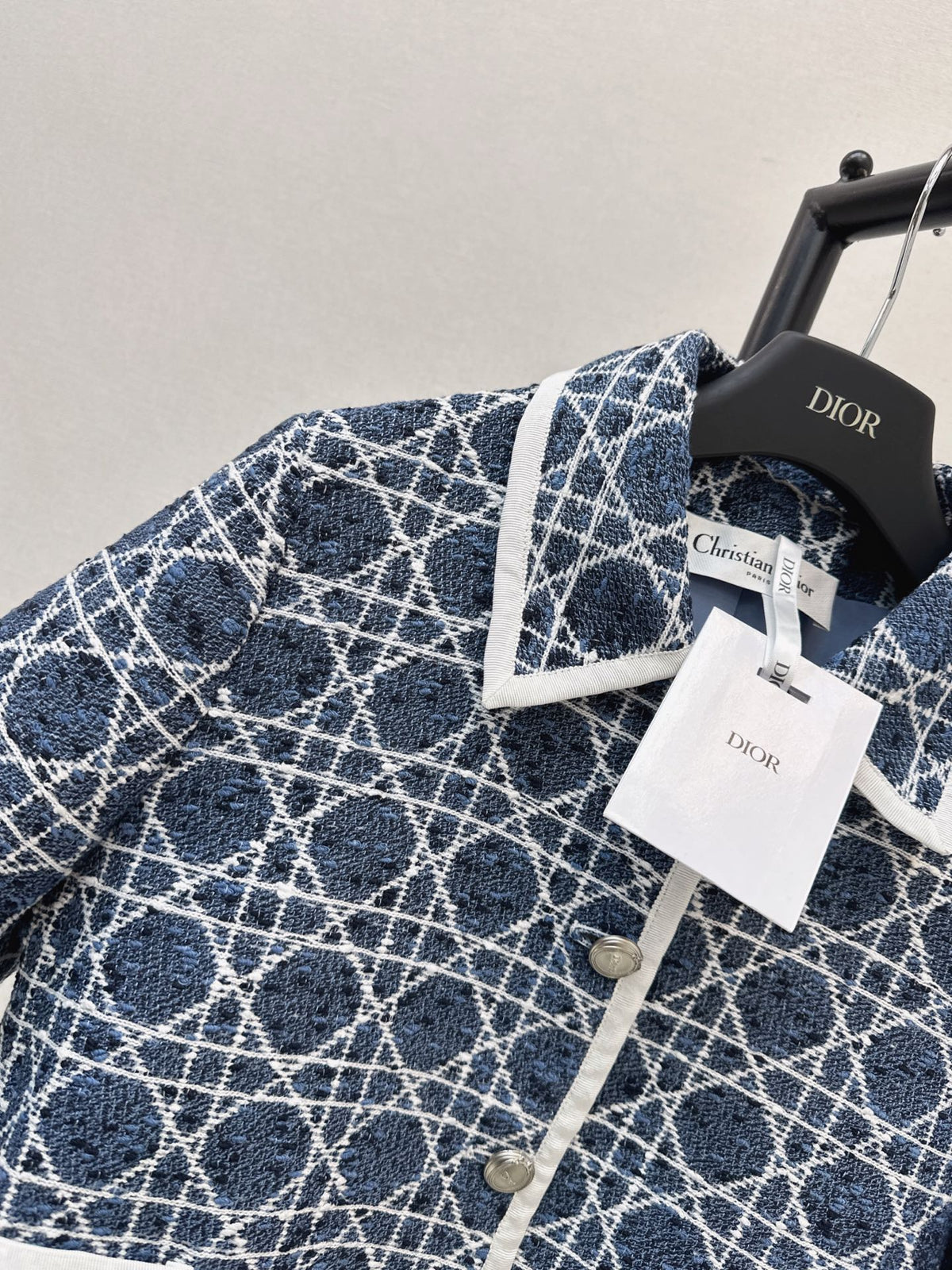 26FW New Cannage-Pattern Lapel Jacket 🩵